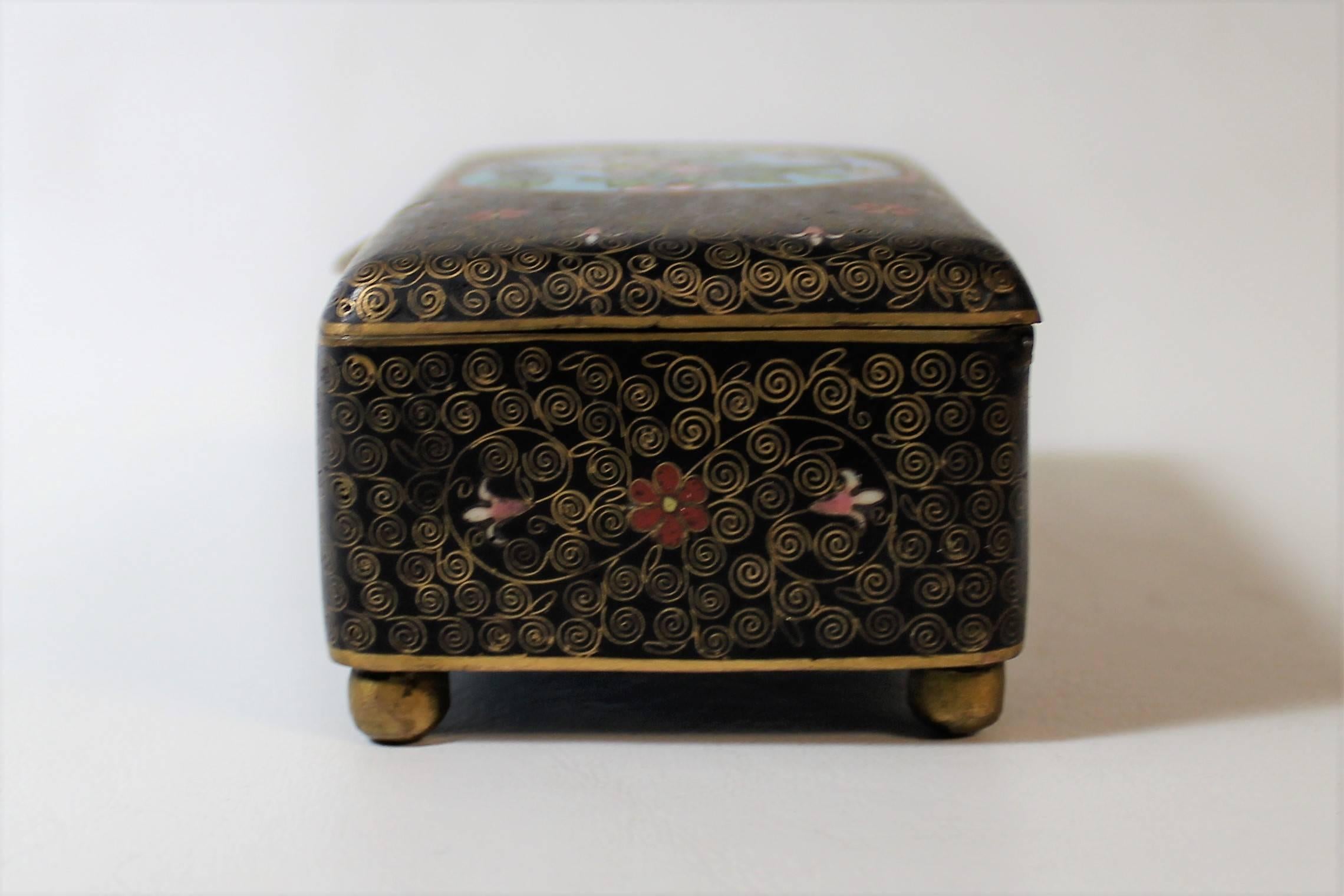 19th Century Chinese Cloisonne Decorative Box 1