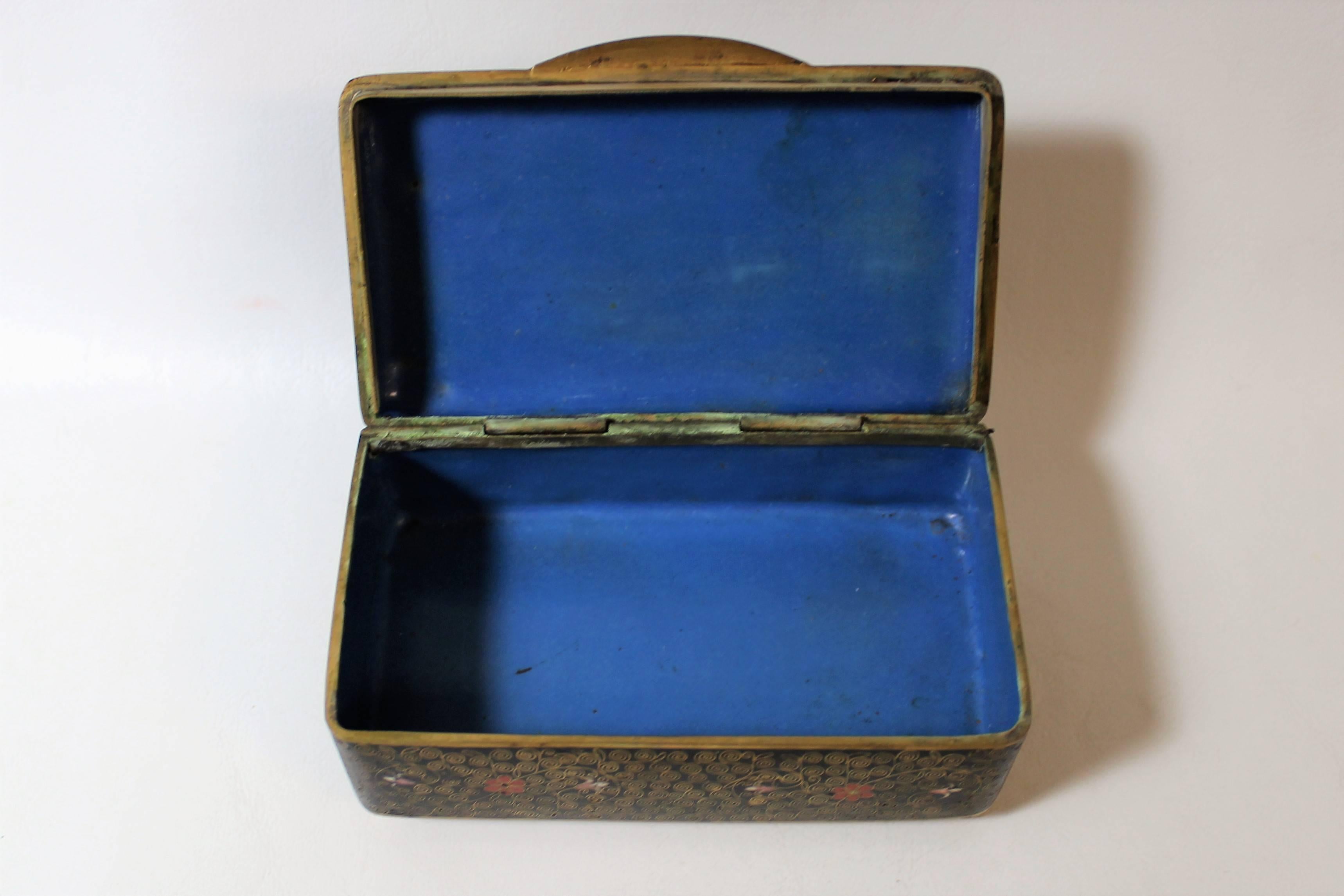 19th Century Chinese Cloisonne Decorative Box 2