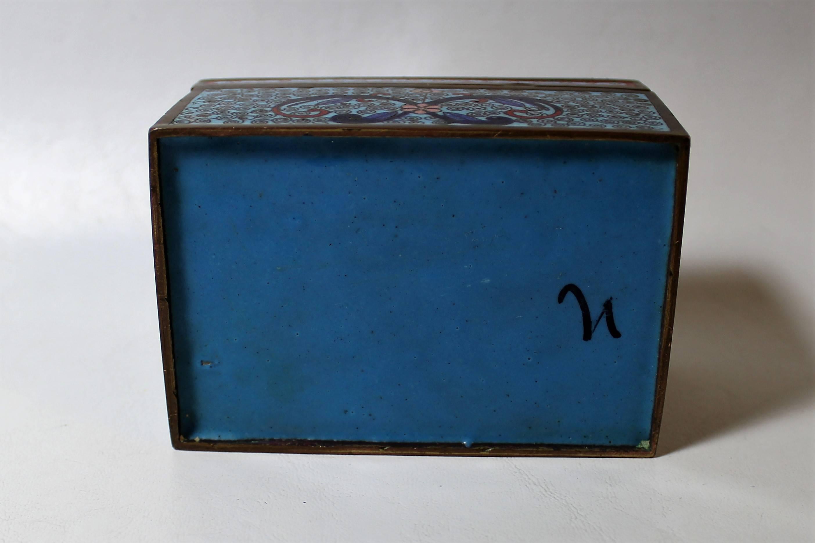 19th Century Chinese Cloisonne Decoritive Box 2
