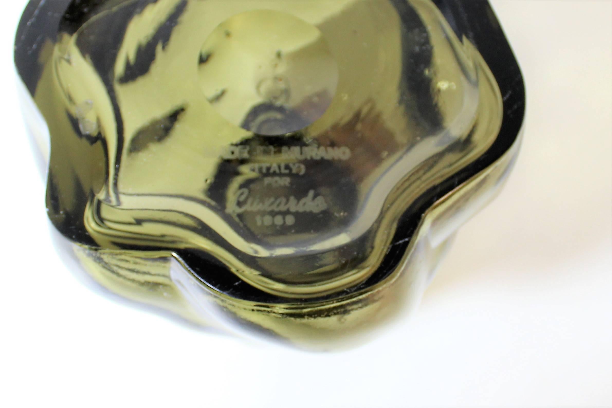 Vetro artistico Archimede Seguso per Girolamo Luxardo Alabastro Murano Penguin Bottle in vendita