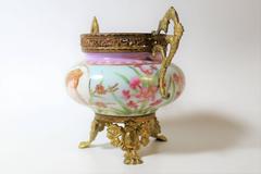 Art Nouveau French Porcelain Ormolu-Mounted Urn