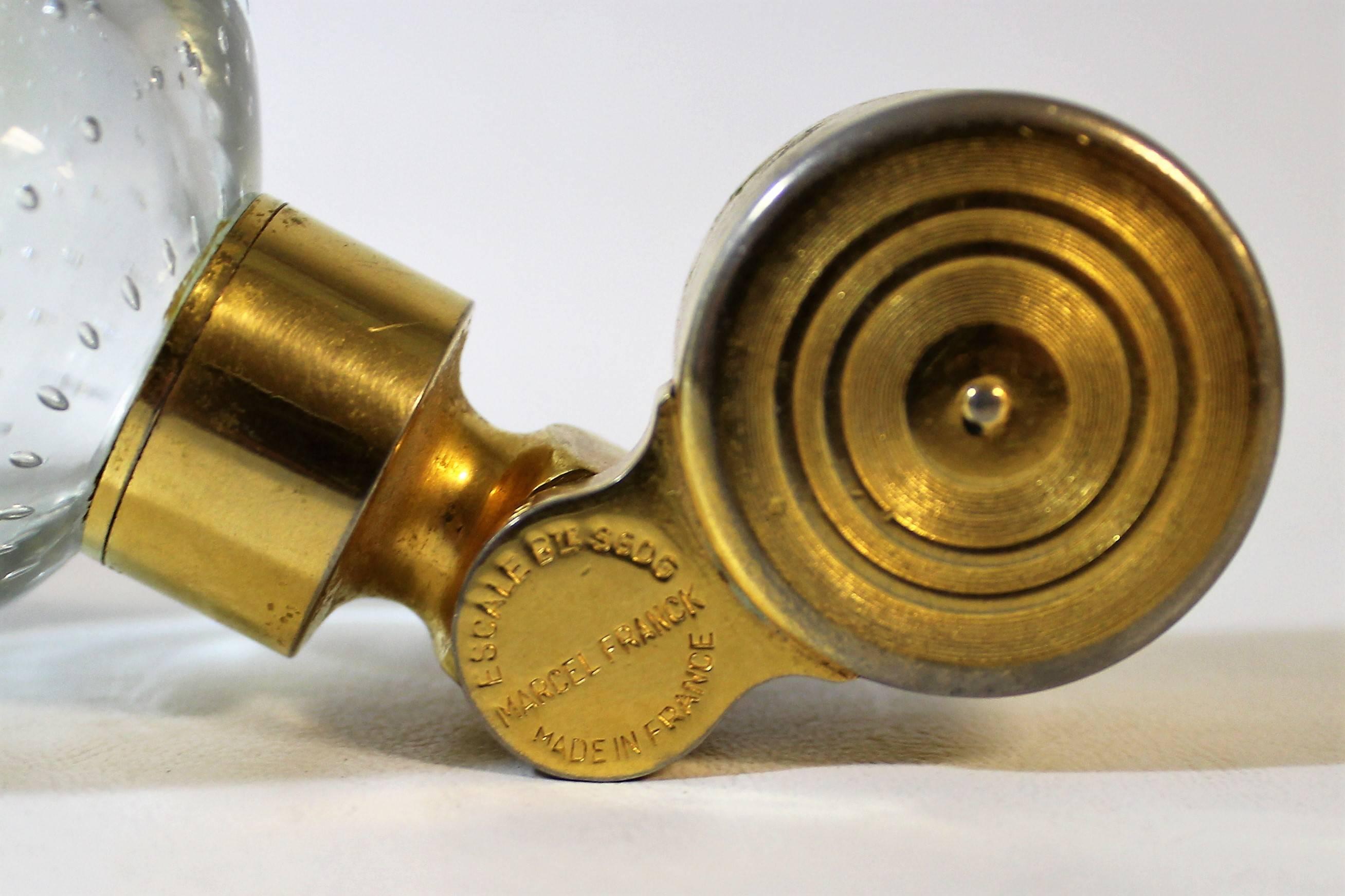 Français Atomiseur de parfum français Marcel Franck avec bouteille à bulles contrôlées en verre d'art