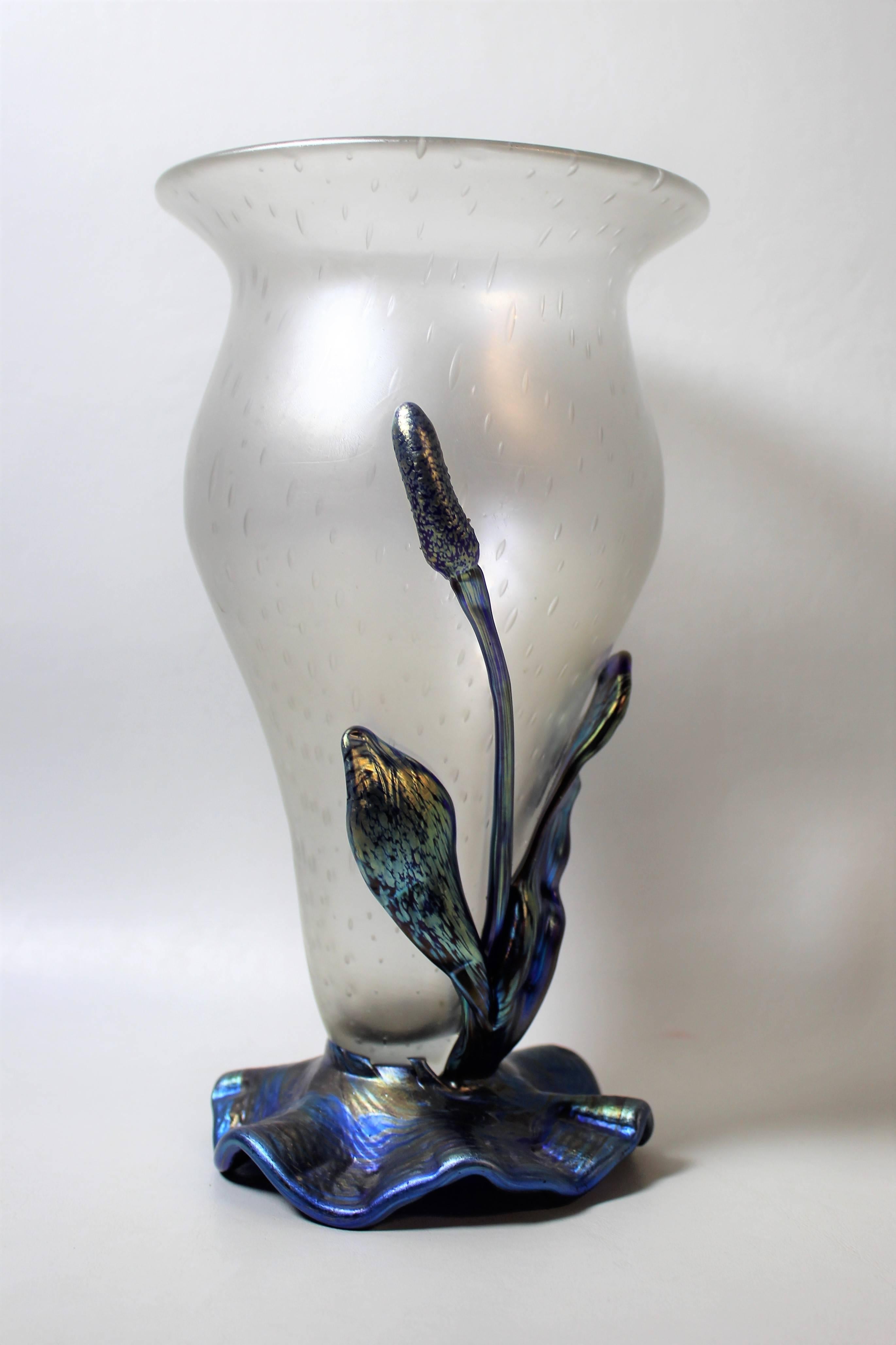 Loetz art glass vase.