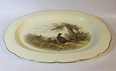 Royal Worcester Porcelain Platter with Pheasants