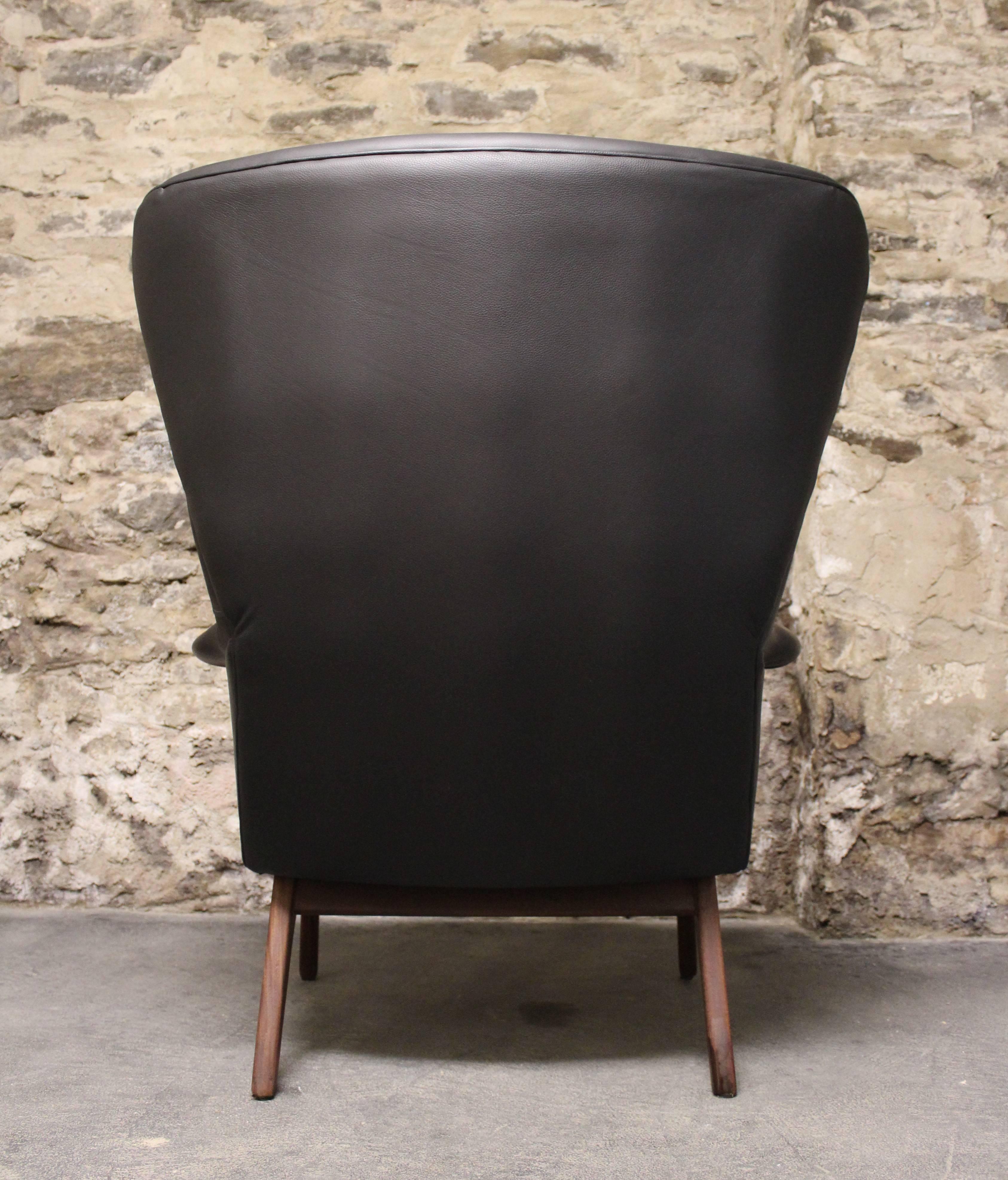 20th Century Adrian Pearsall Attributed Wingback Lounge Chair