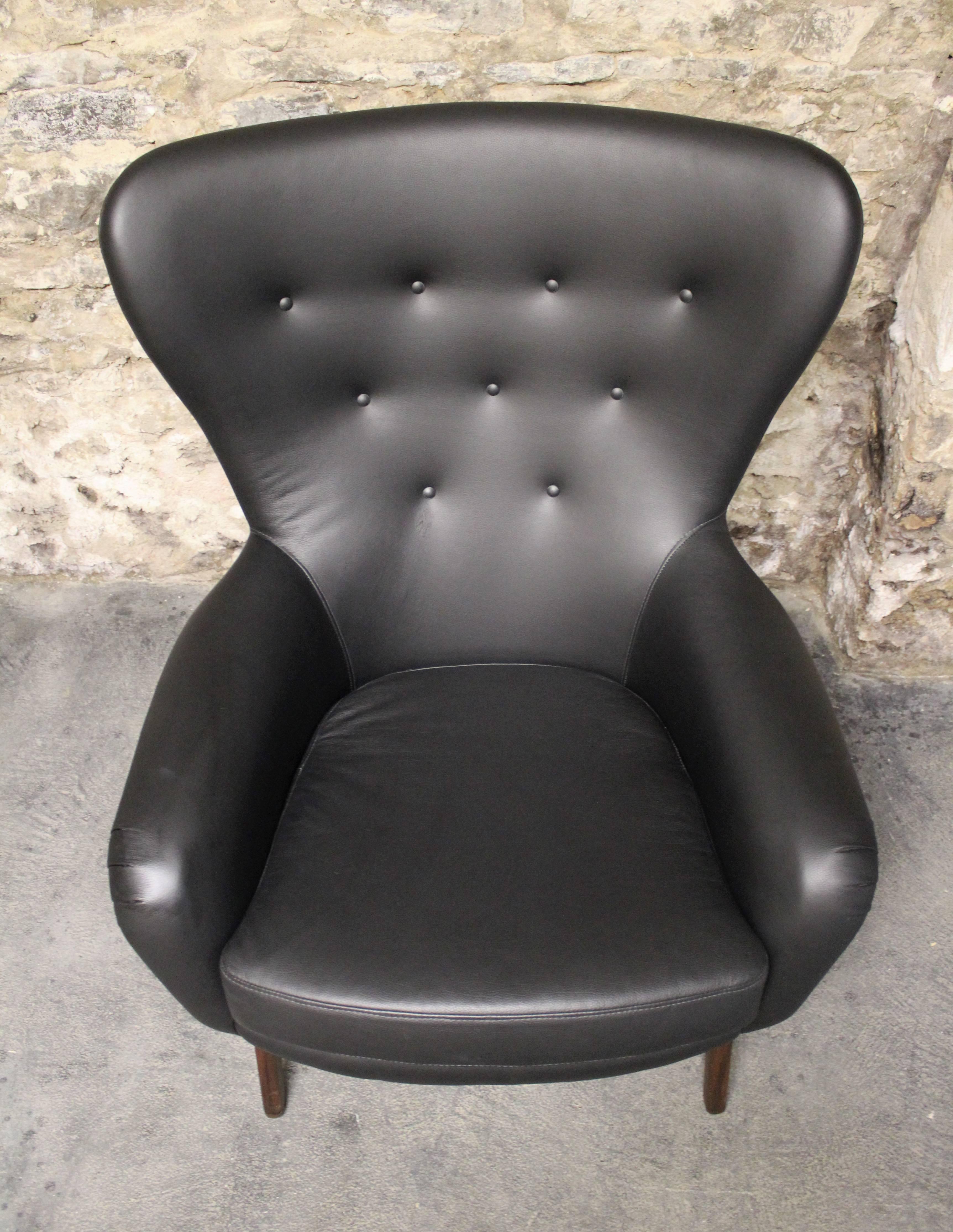 American Adrian Pearsall Attributed Wingback Lounge Chair