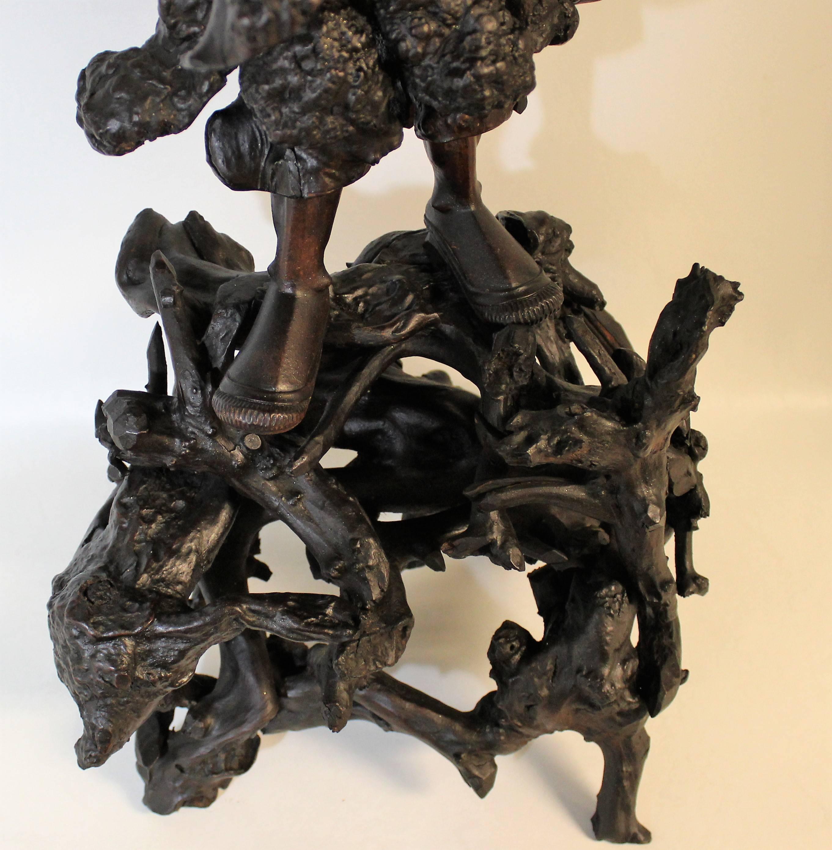 Early 20th Century Japanese Root Carving 4