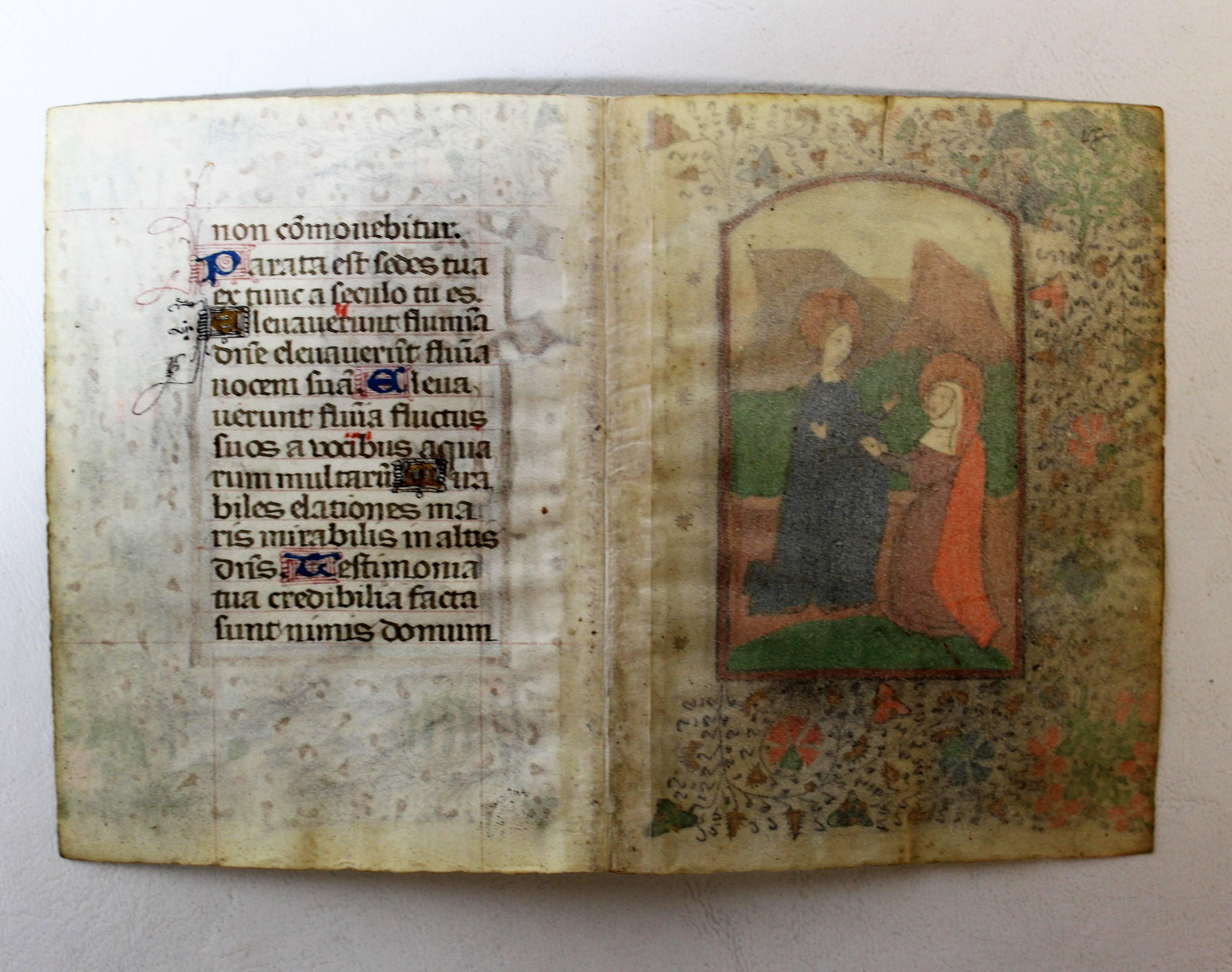 Dutch Medieval Illuminated Manuscript and Miniature Painting from the Book of Hours