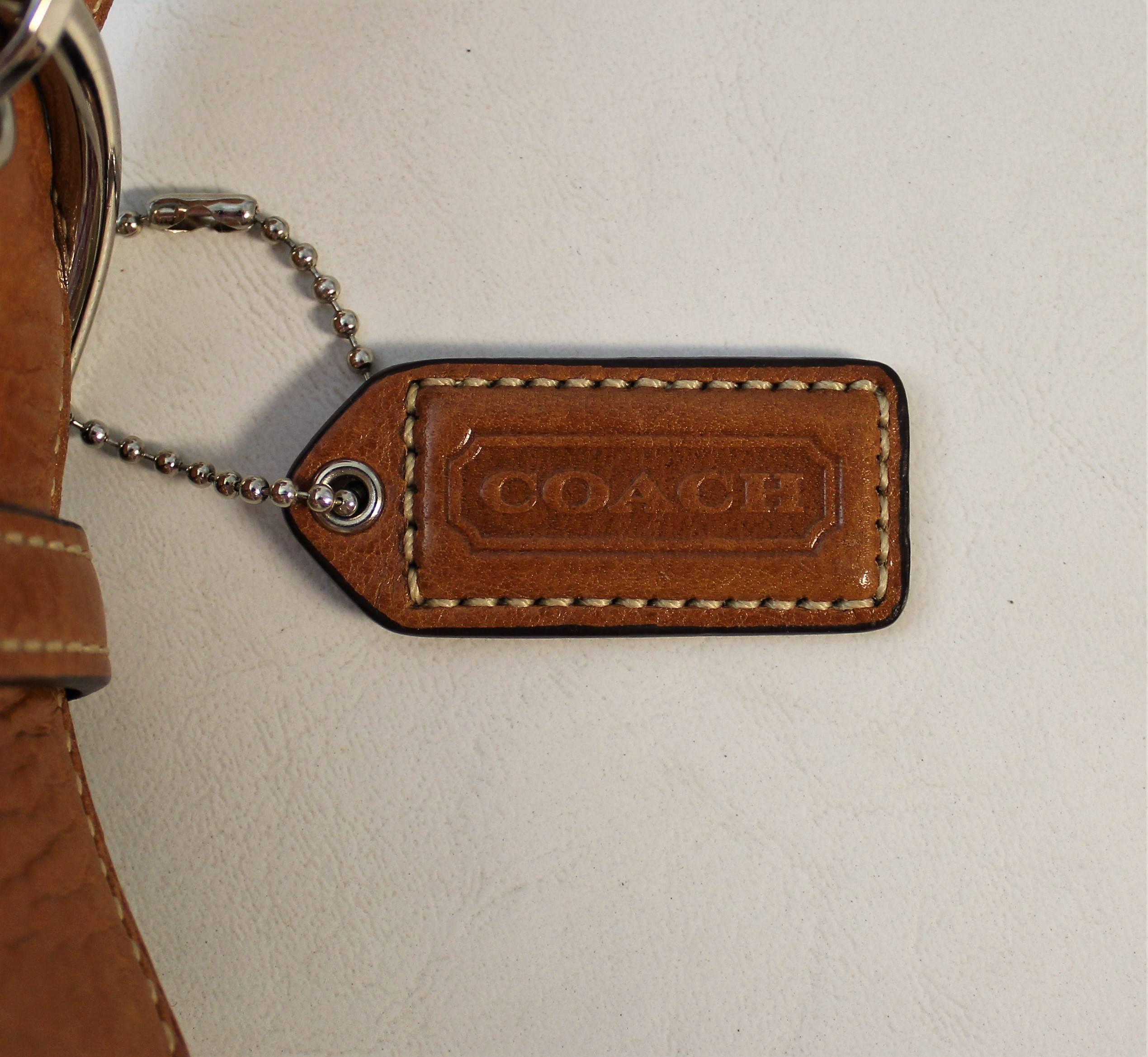 20th Century Leather Coach Handbag or Purse For Sale