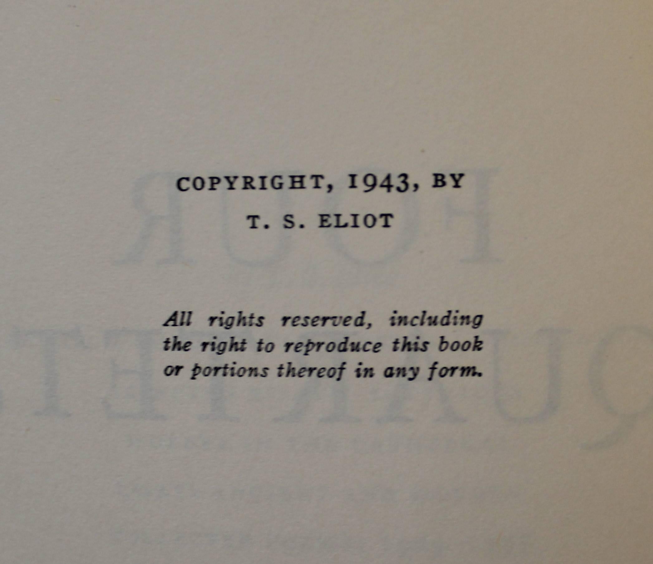 libri di t. s. eliot