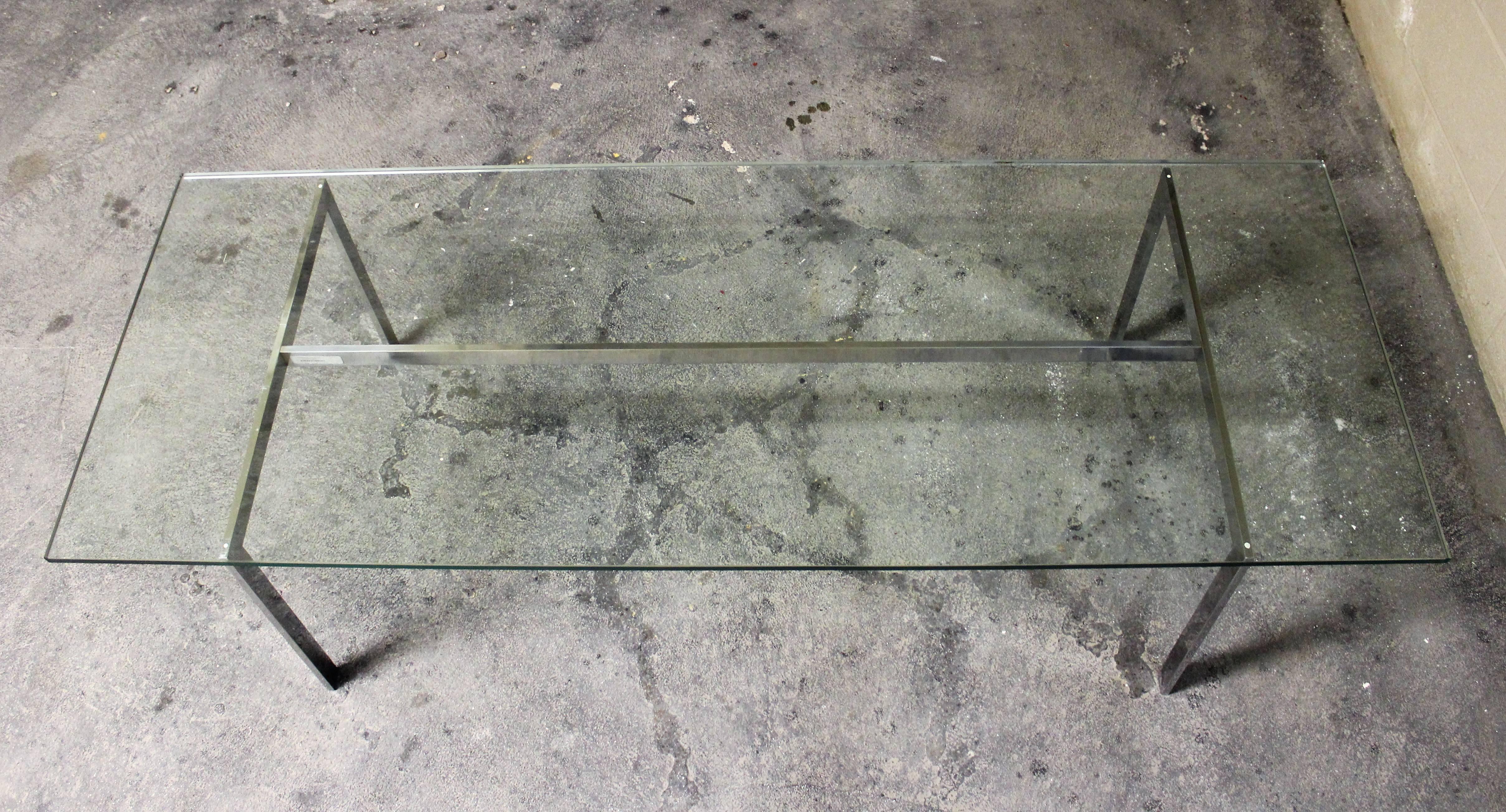 Danish Chrome Coffee Table for Georg Petersens In Good Condition In Hamilton, Ontario