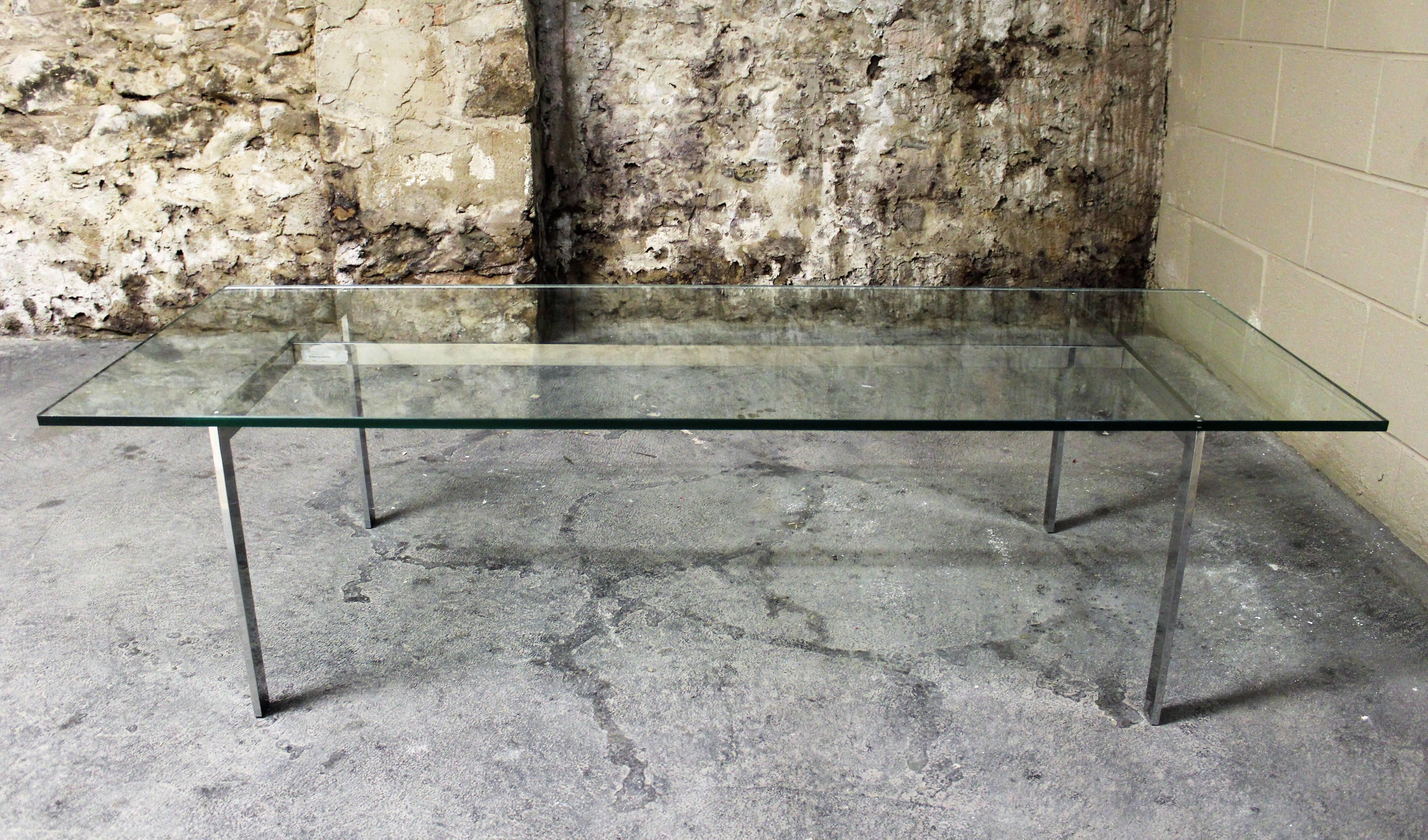 Danish chrome and glass coffee table for Georg Petersens Mobelfabrik.

Scandinavian Modern / Mid-Century Modern.