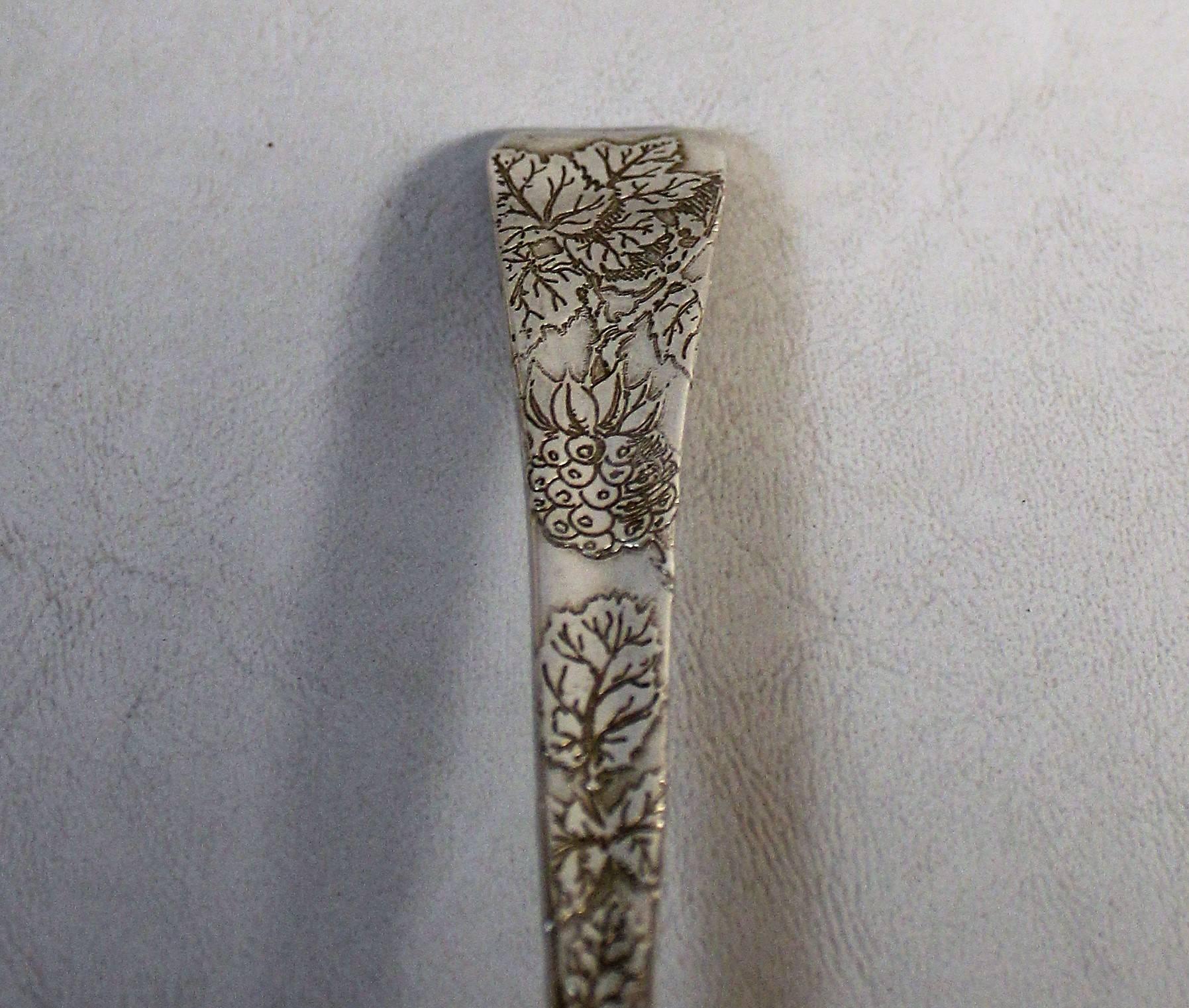 19th Century Tiffany 'Lap-Over-Edge' Spoons Designed by Charles T. Grosjean