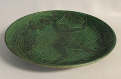 Theo and Susan Harlander Brooklin Pottery, Mid-Century Cubist Plate