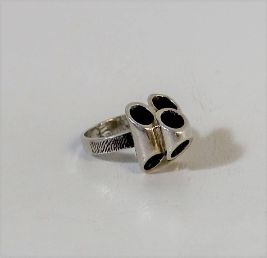 Mexican Citlali Manuel Porcayo Sterling Silver Brutalist Ring