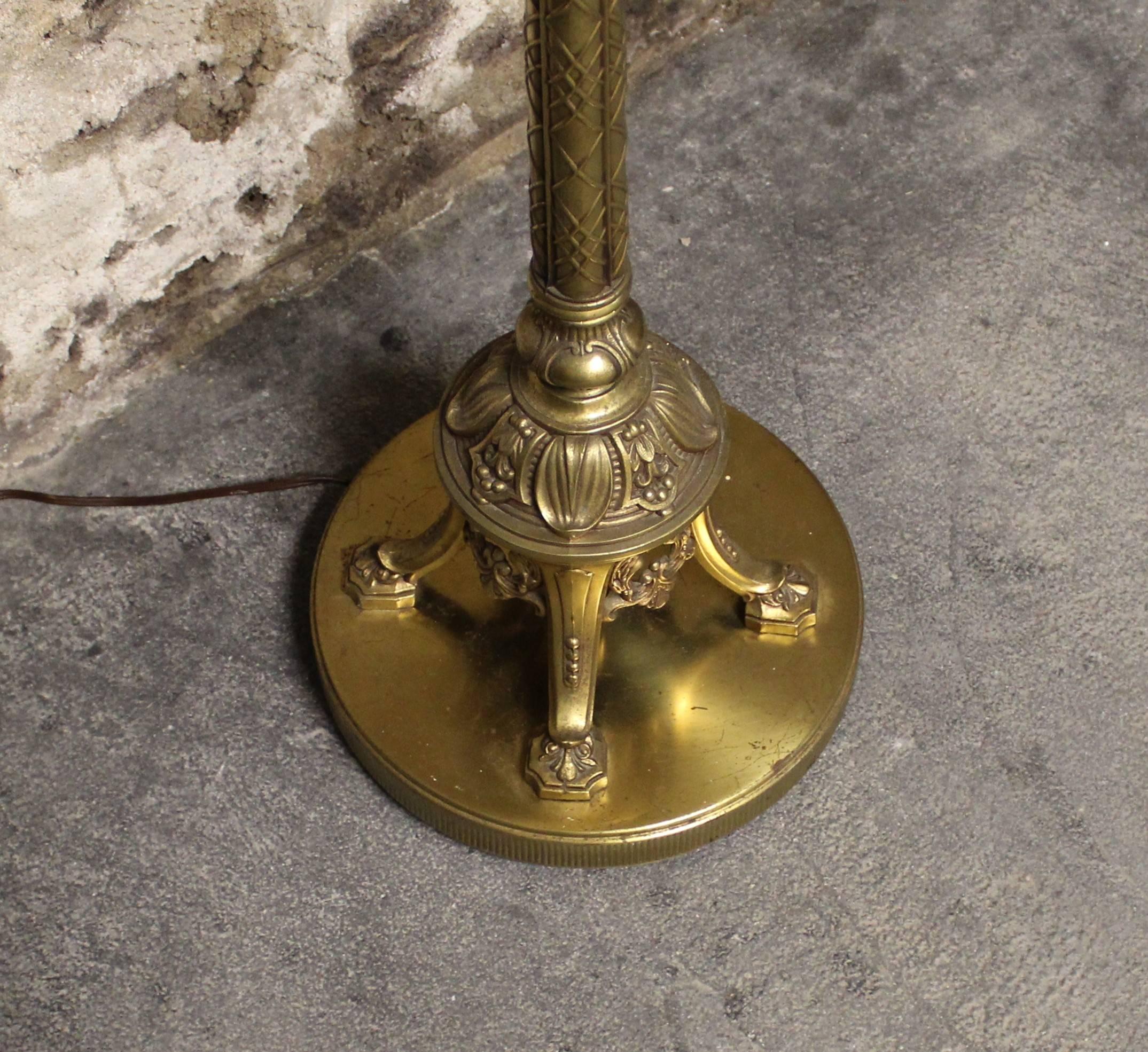 art deco torchiere lamp