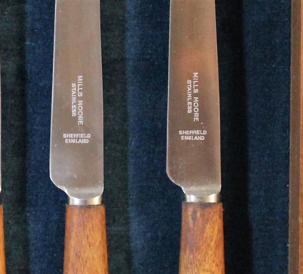 Mid-Century Modern Mills Moore Sheffield Cutlery Set