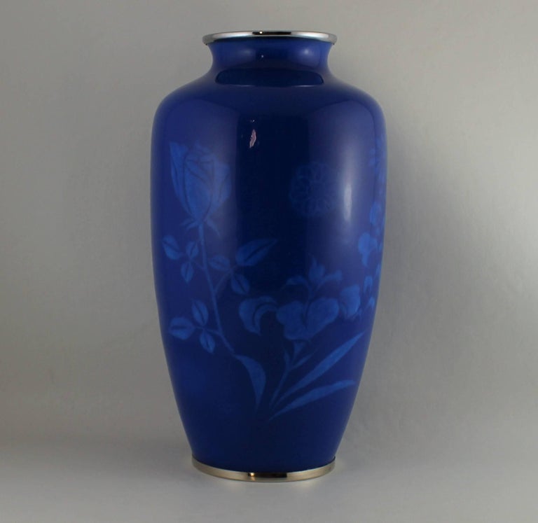Japanese Wireless Cloisonne Vase For Sale at 1stDibs