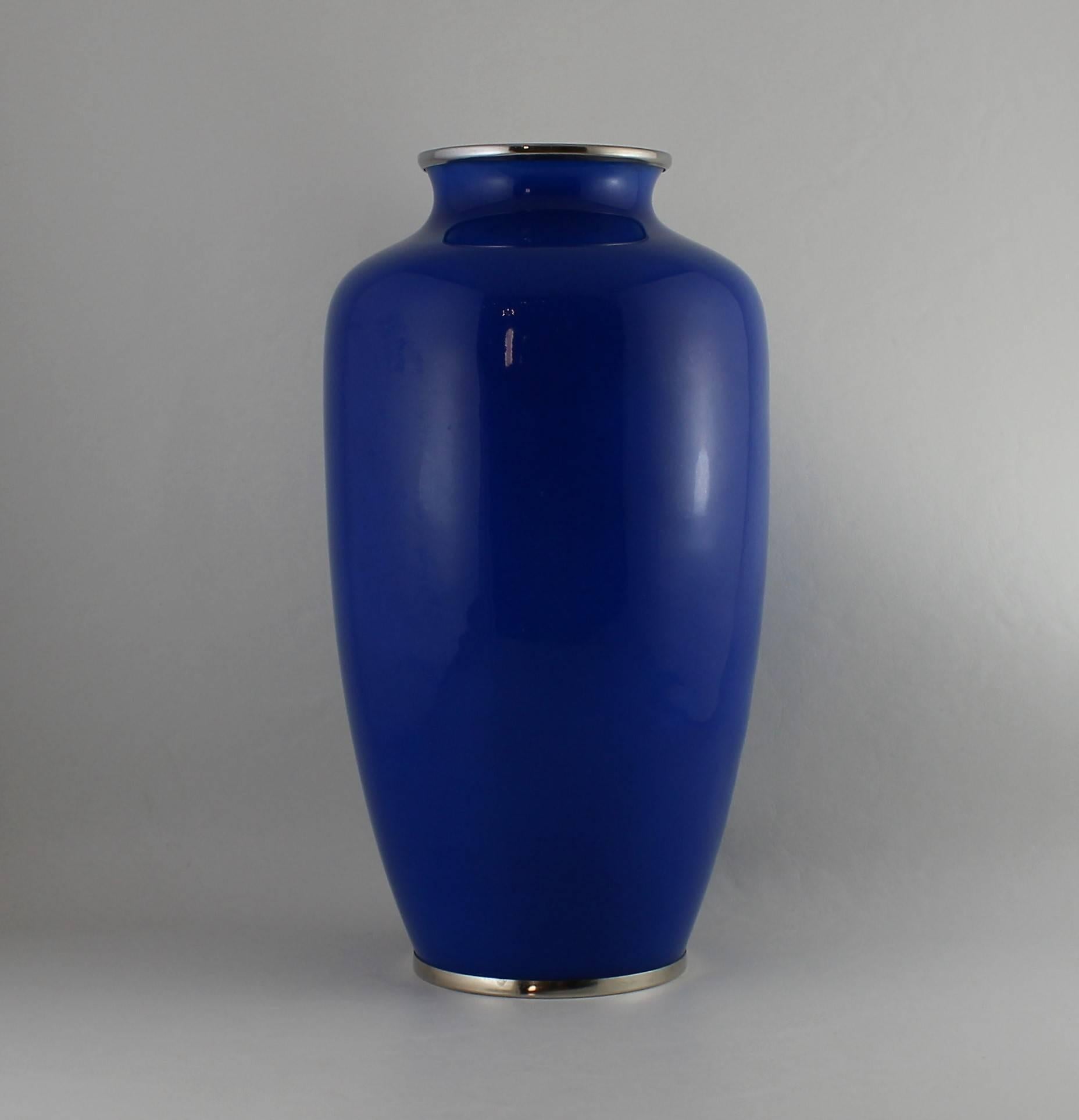 Japanese Wireless Cloisonne Vase For Sale 1