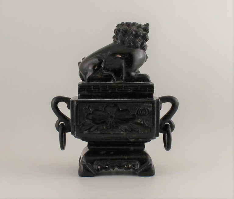 Chinese Soapstone Carved Box For Sale at 1stDibs