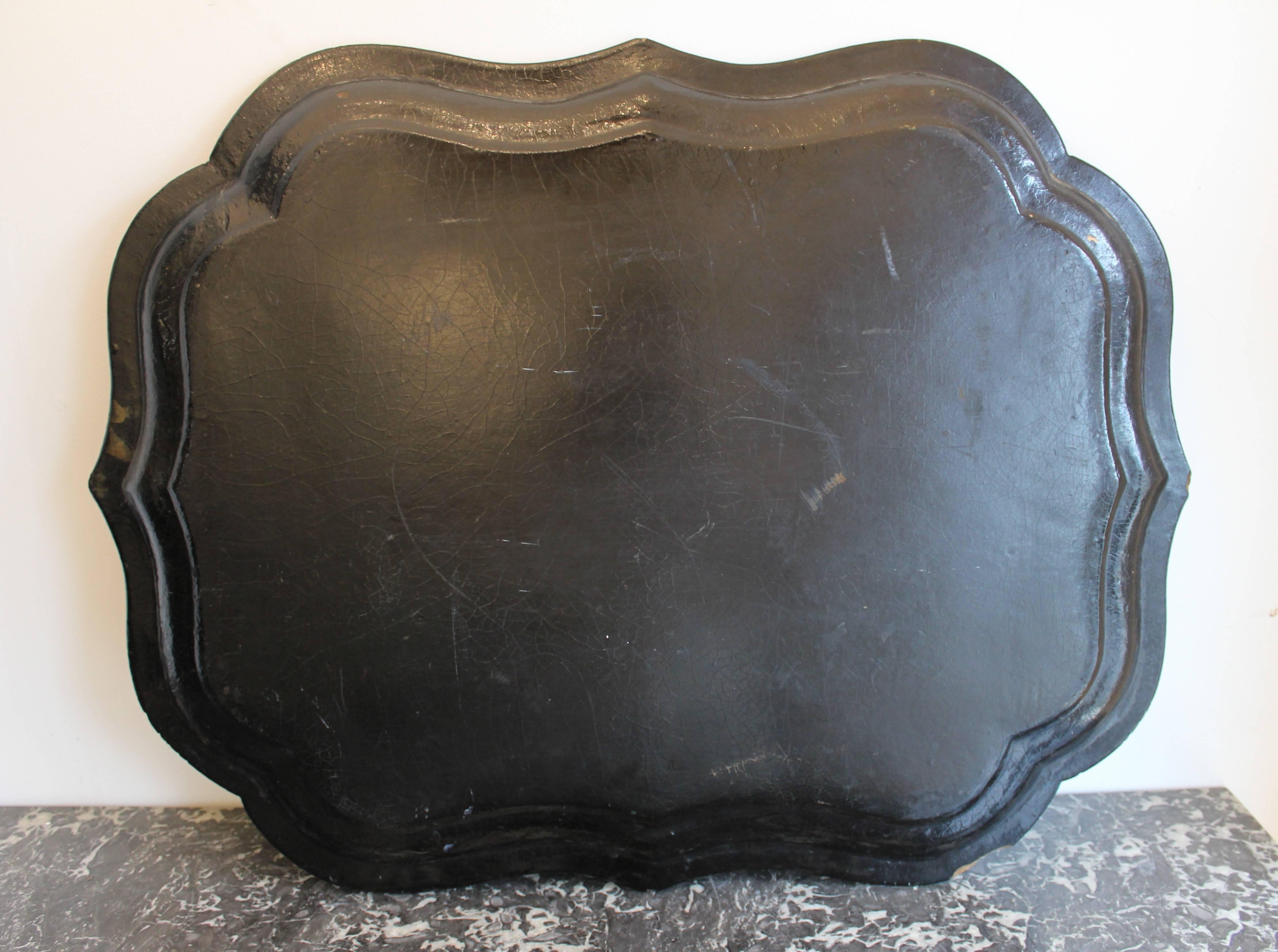 British 19th Century Papier Mâché Tray For Sale