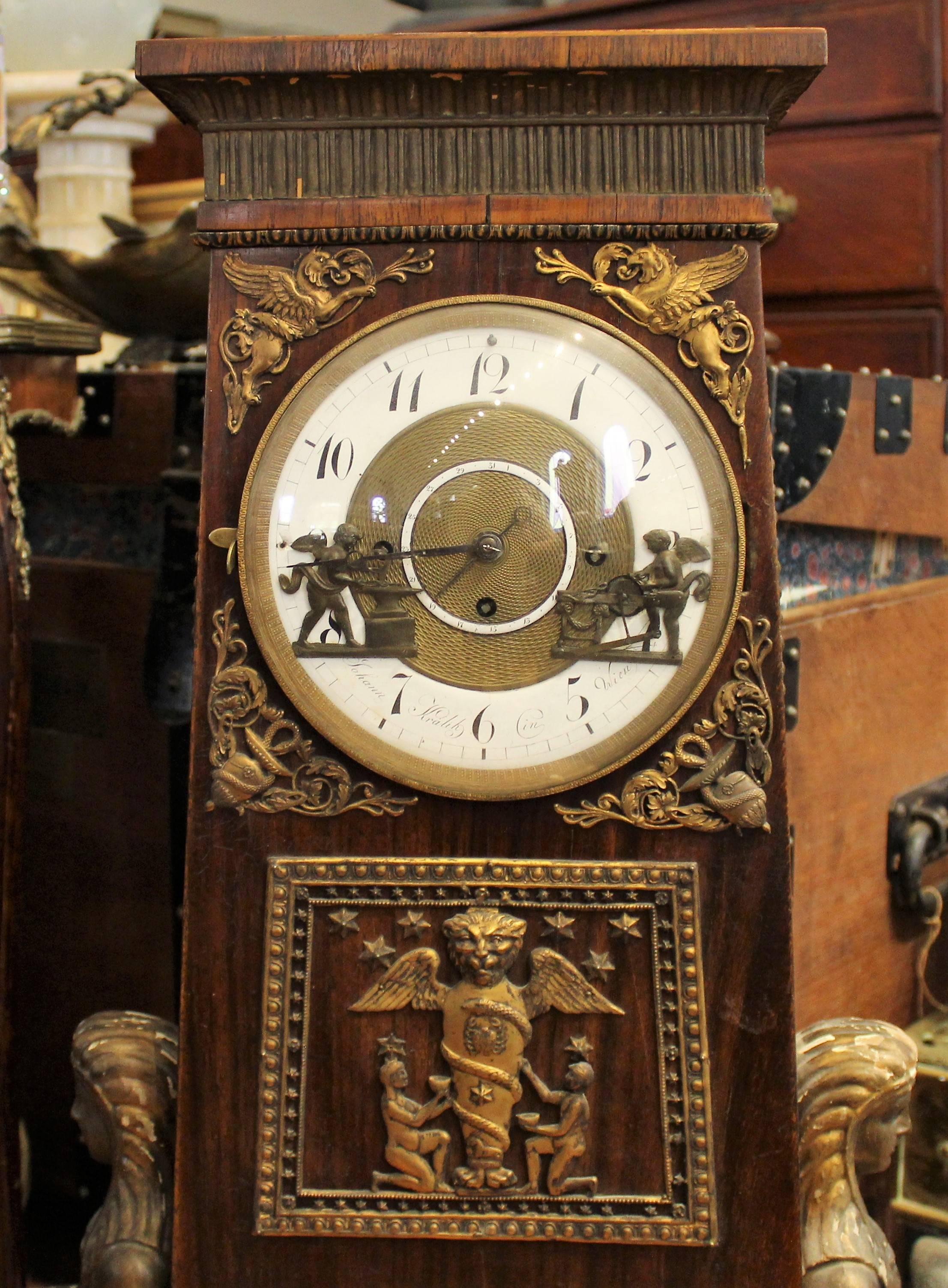 egyptienne chiming clock