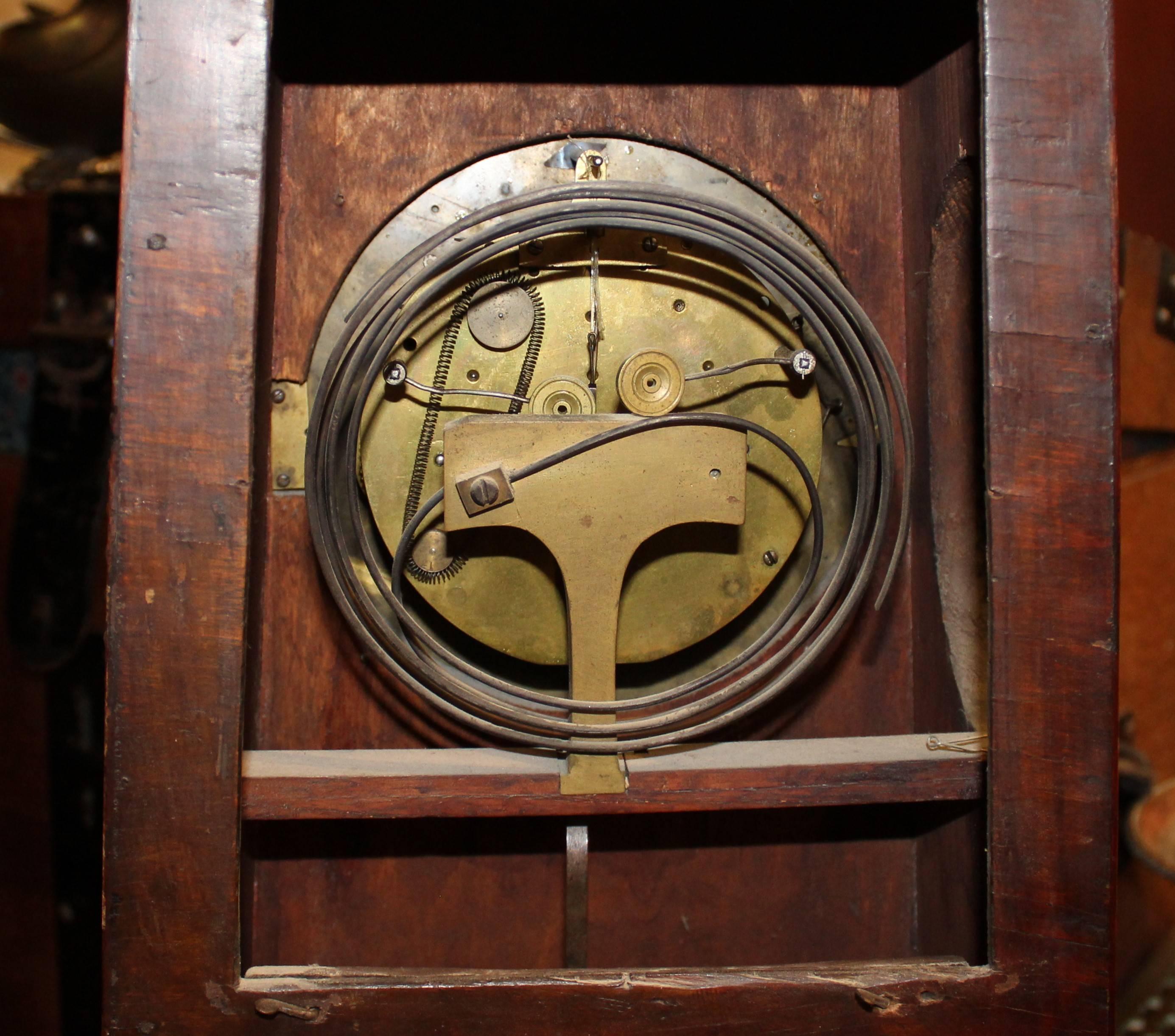 Egyptian Revival Grande Sonnerie Clock from the Biedermeier Period For Sale 3