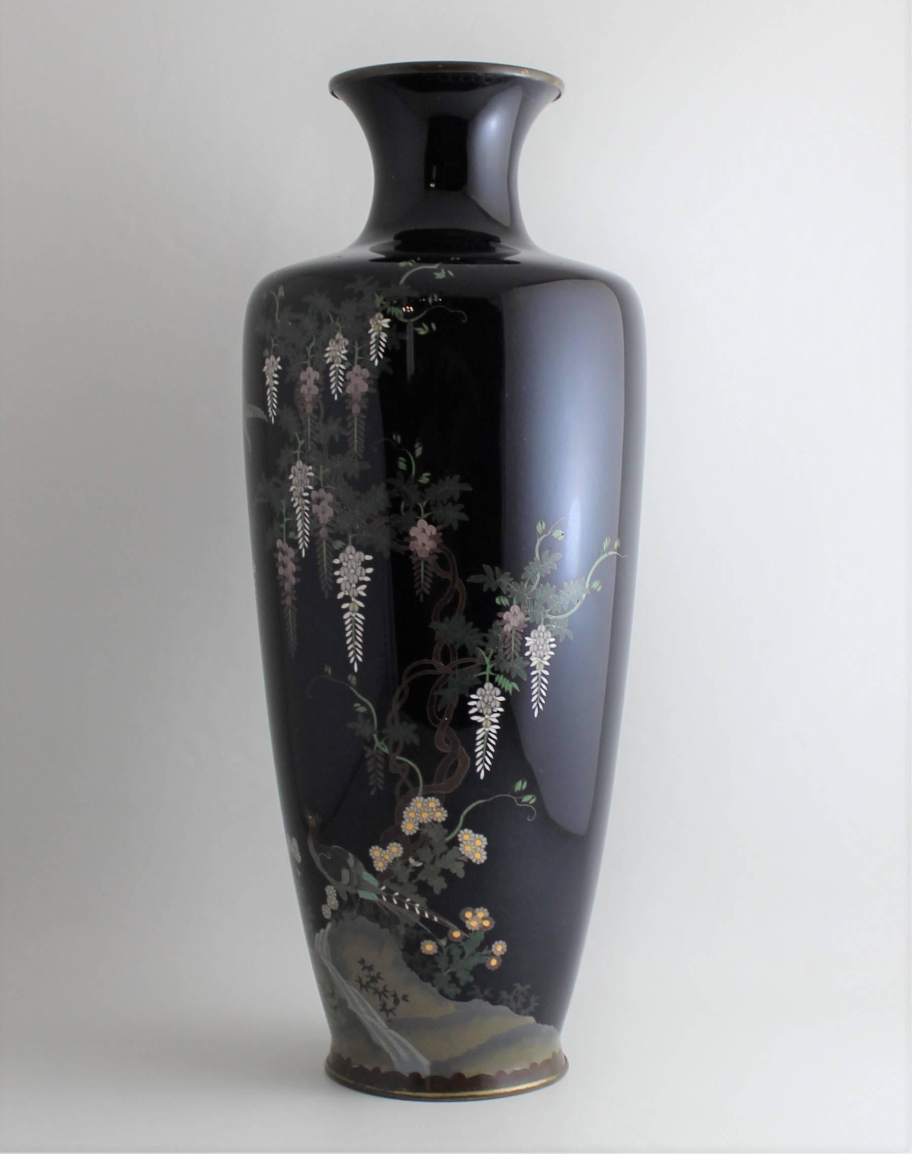 20th Century Japanese Meiji Period Cloisonne Vase