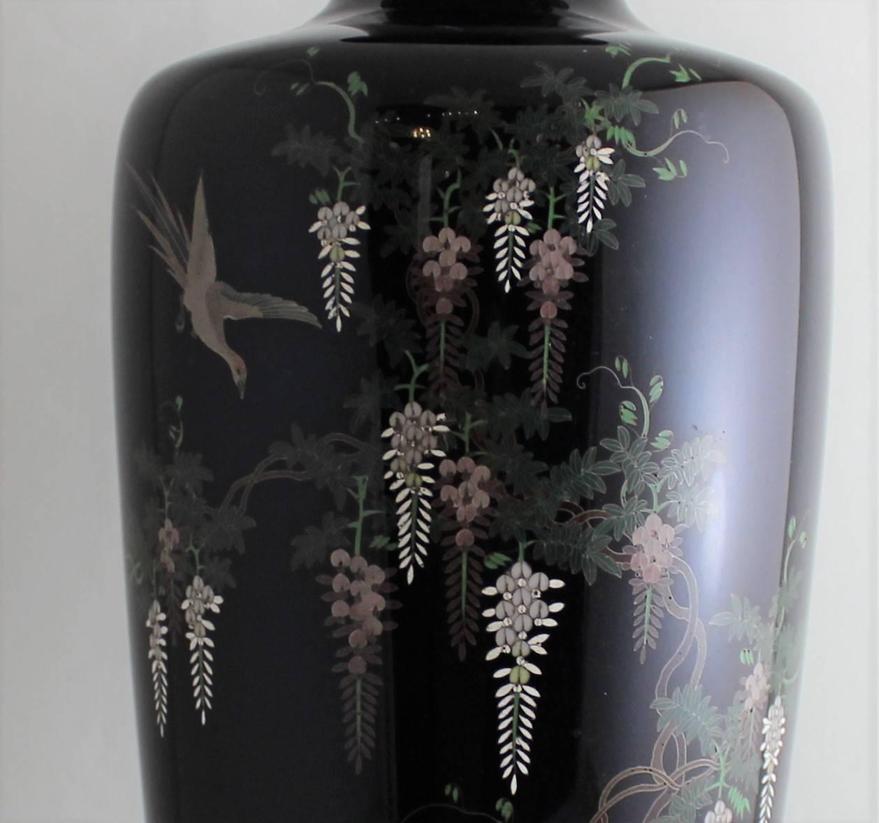 Japanese Meiji Period Cloisonne Vase 2