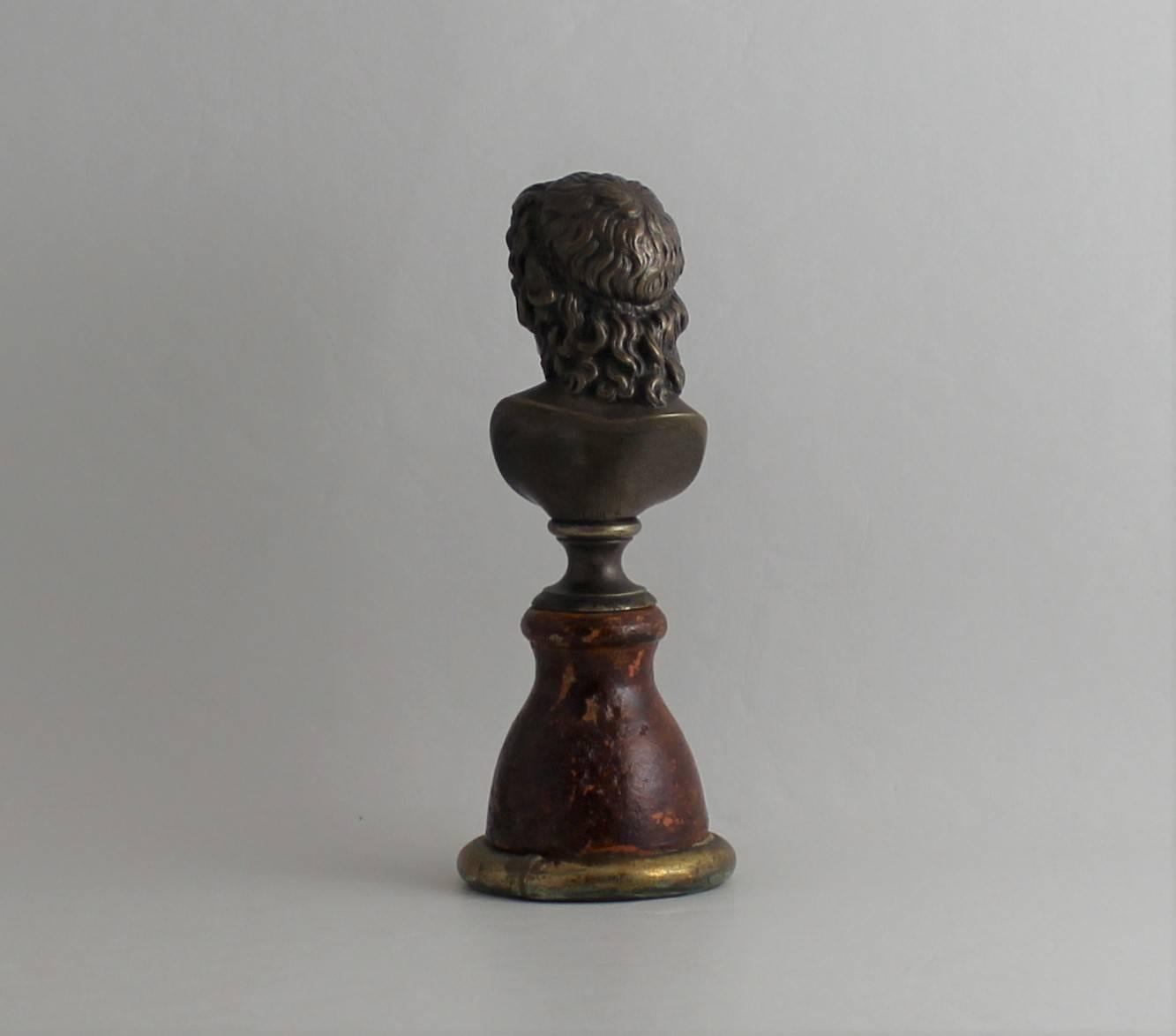 19th Century Classical Bronze Bust 1