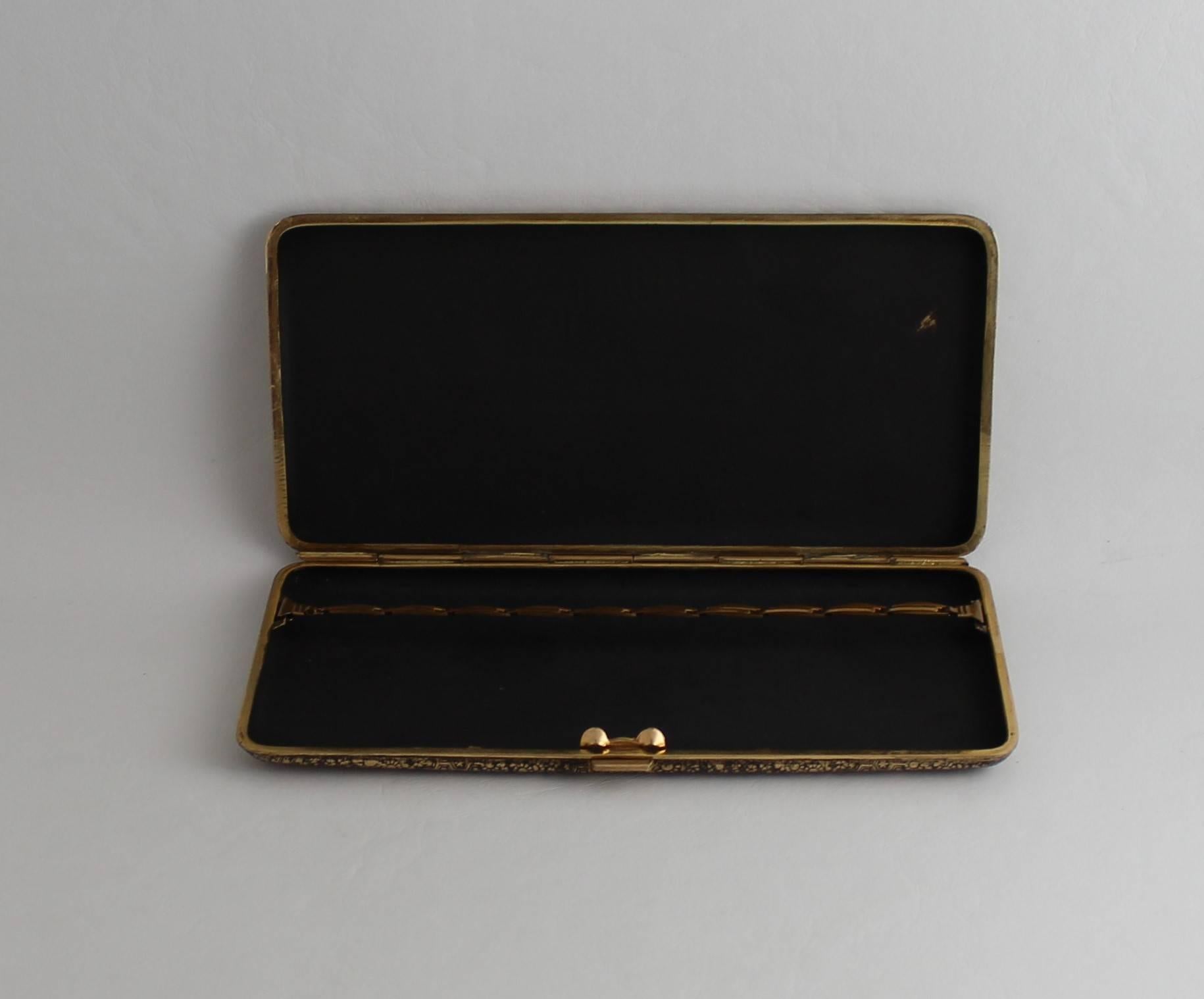 japanese damascene cigarette case