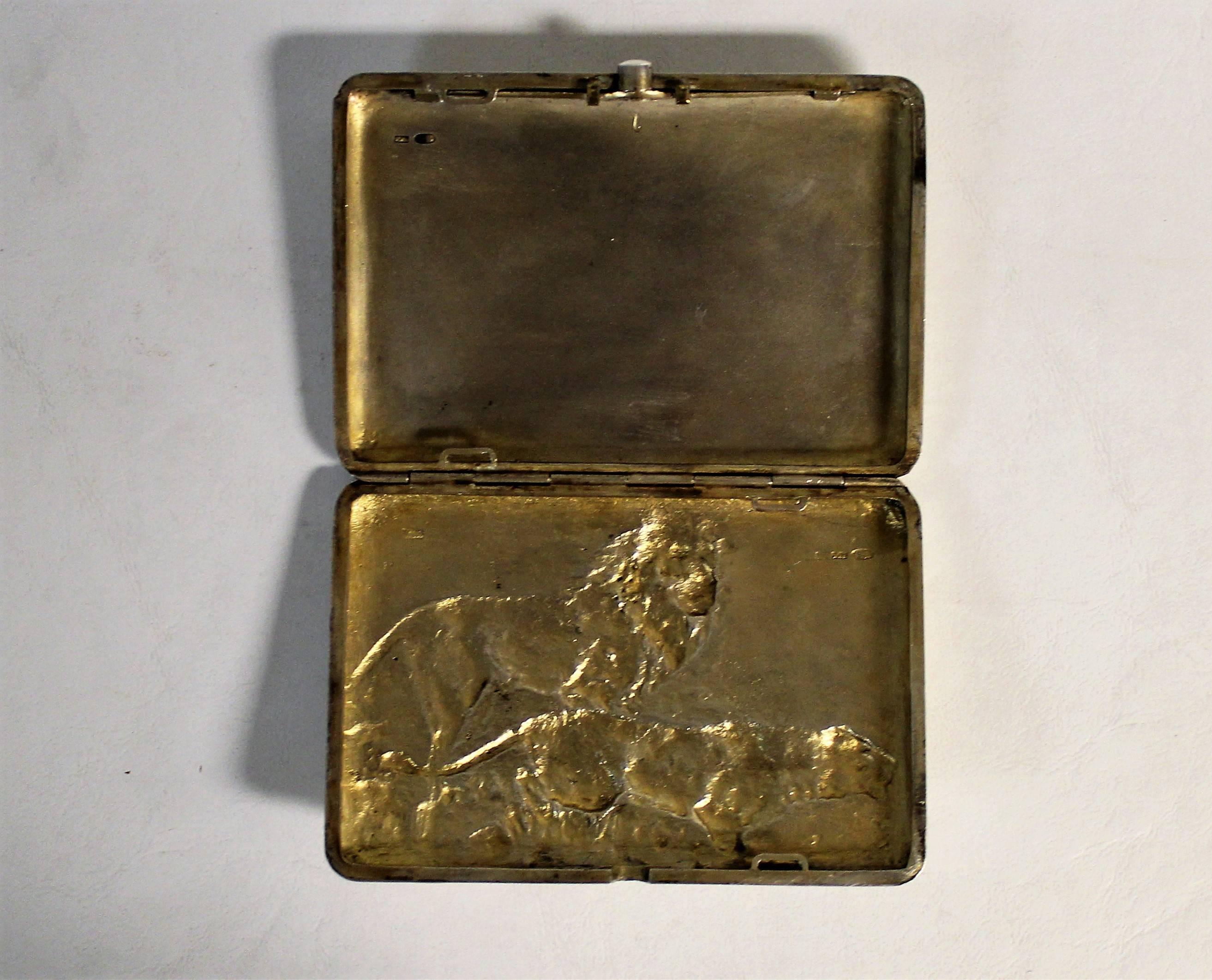 20th Century Russian Tsarist Silver Cigarette Case