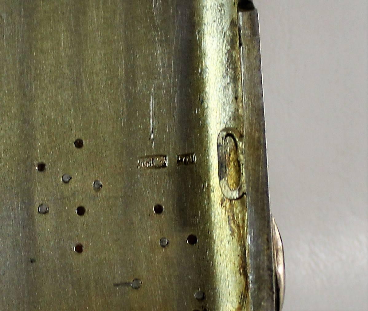 Portasigarette russo zarista in argento e oro in vendita 1