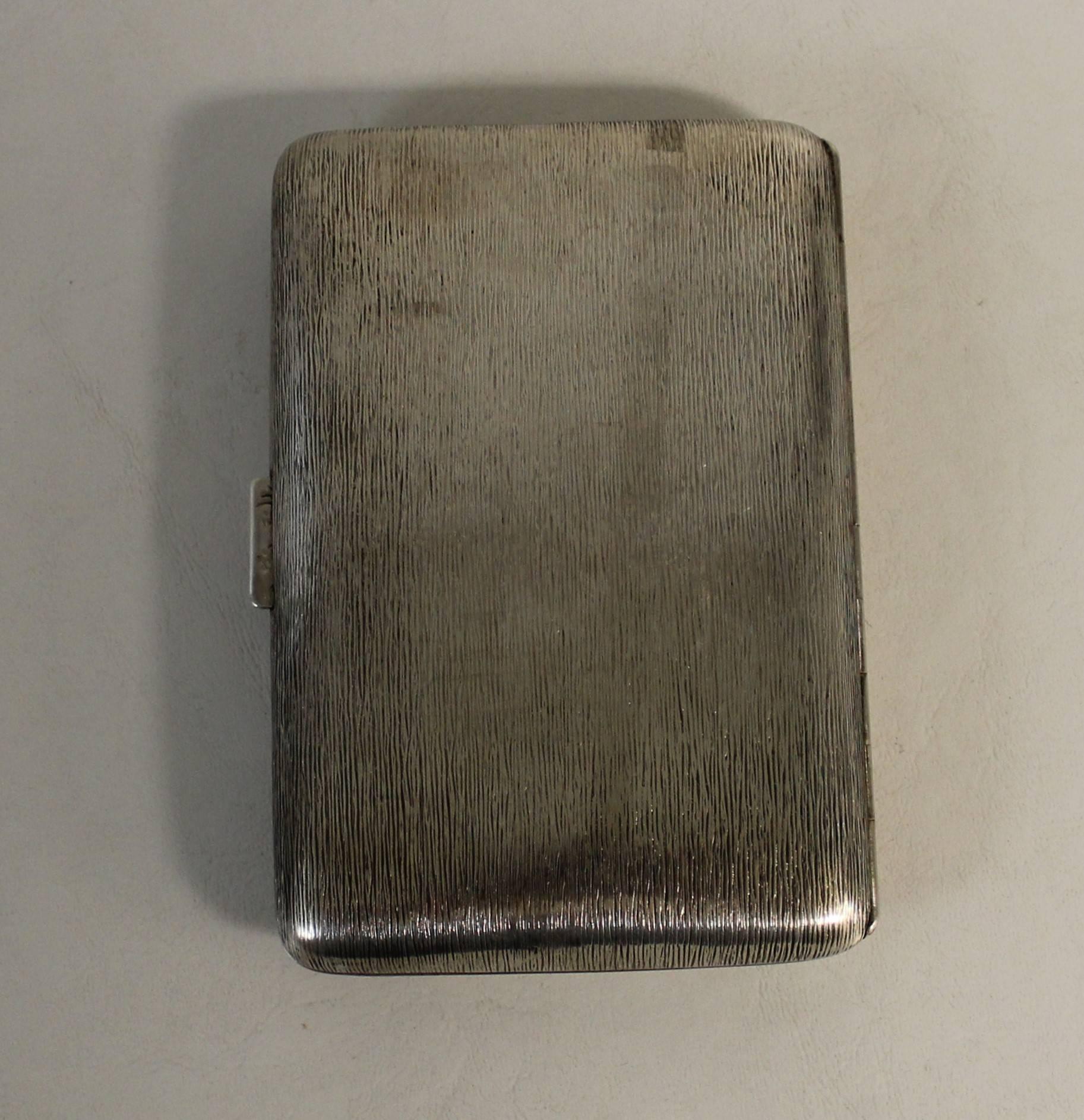 Russian Tsarist Silver Cigar Case In Good Condition For Sale In Hamilton, Ontario