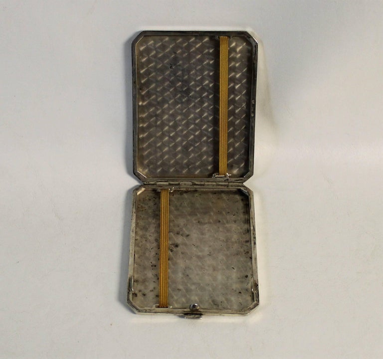 20th Century Russian Tsarist Silver Cigarette Case For Sale
