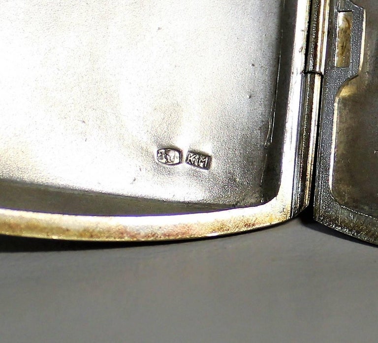 Krupski & Matulewicz Russian Tsarist Silver Cigarette Case For Sale 1