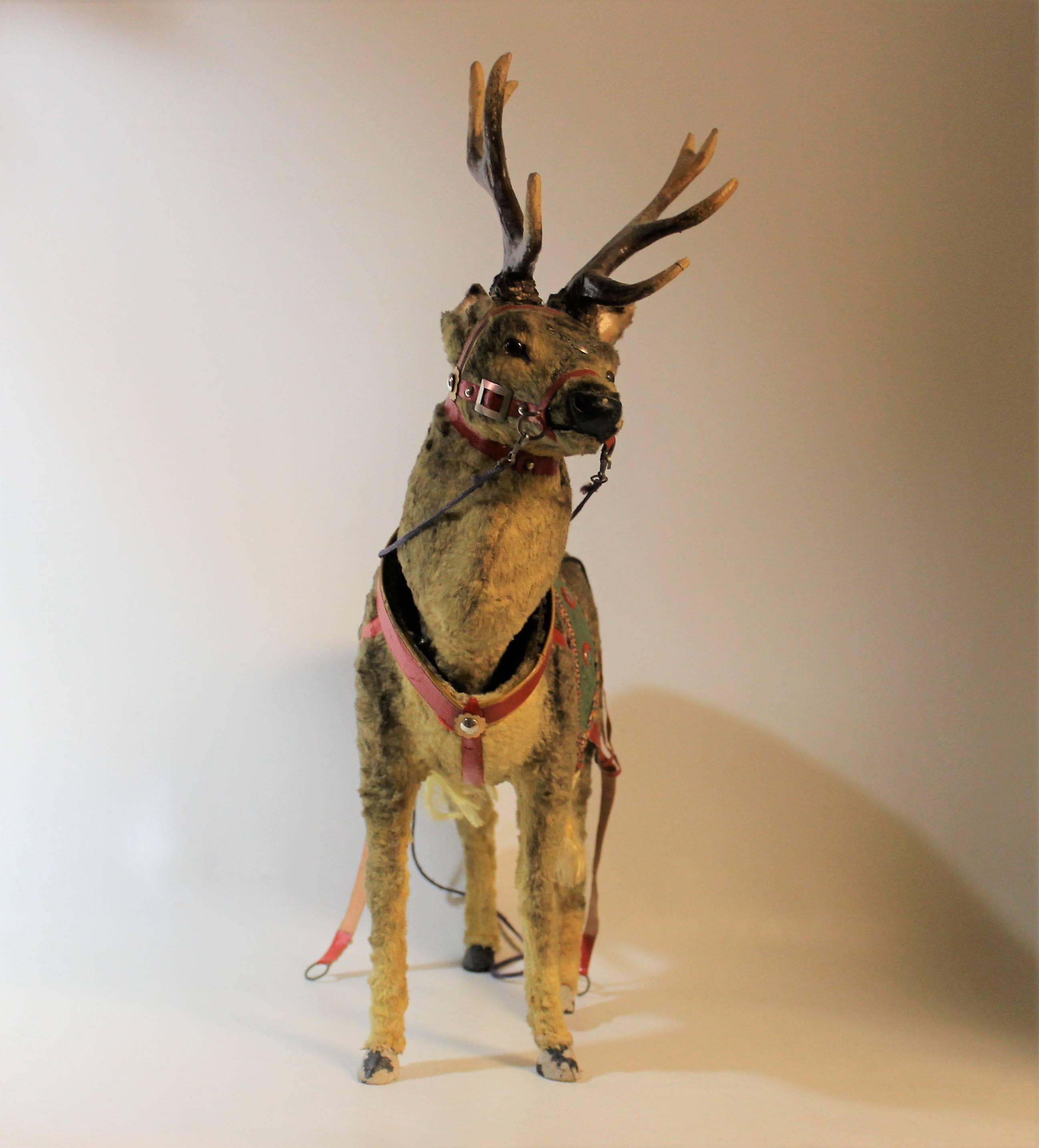 Early 20th Century German Clockwork Toy Reindeer 1