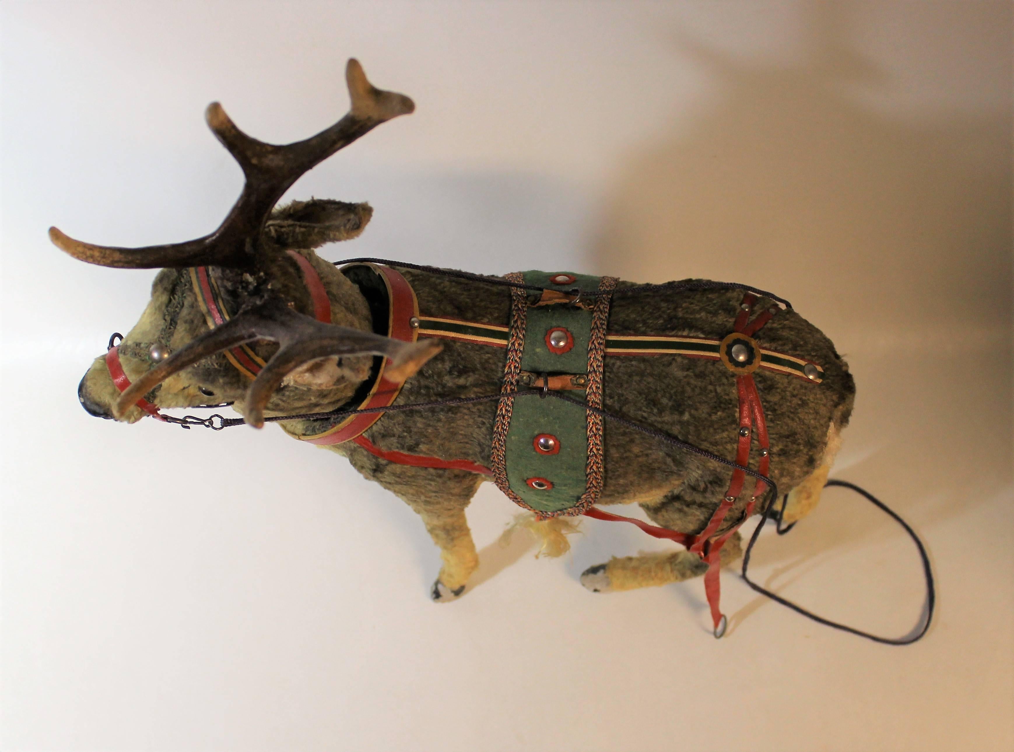 Early 20th Century German Clockwork Toy Reindeer 2