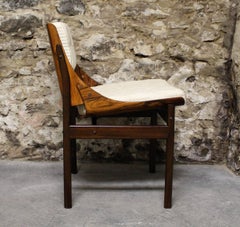 Six Brazilian Jacaranda Dining Room Chairs Attributed to Jorge Zalszupin