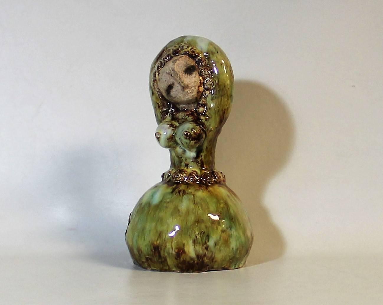 Iparmuveszeti vallalat Keramik Mid-Century Modern weiblichen Halbakt Skulptur.