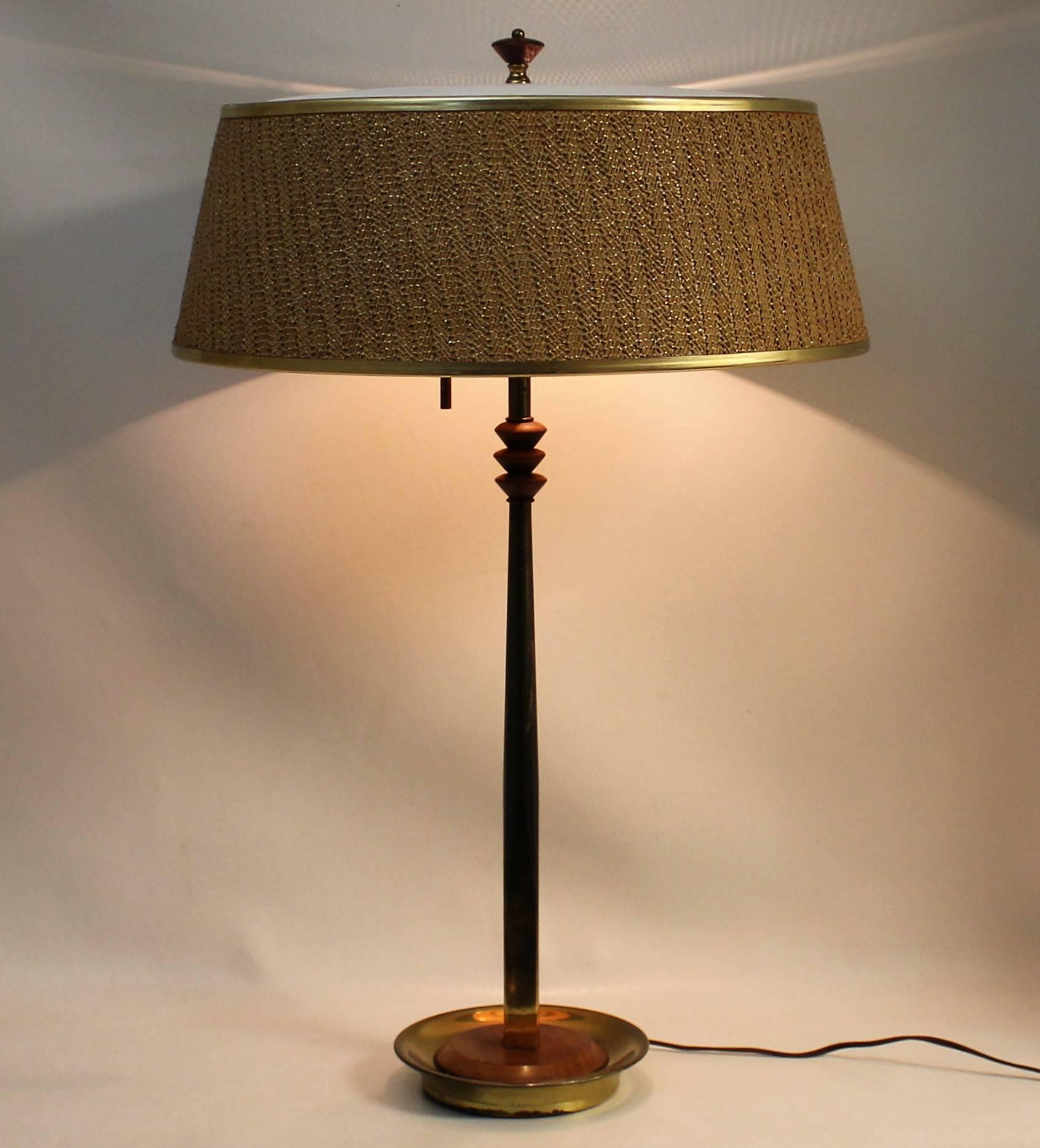 Pair of midcentury lamps attributed to Gerald Thurston.