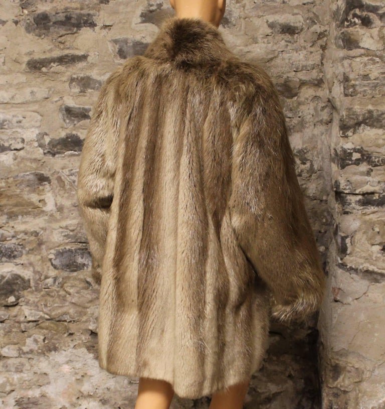 Long Haired Beaver Fur Coat For Sale at 1stDibs beaver fur coats