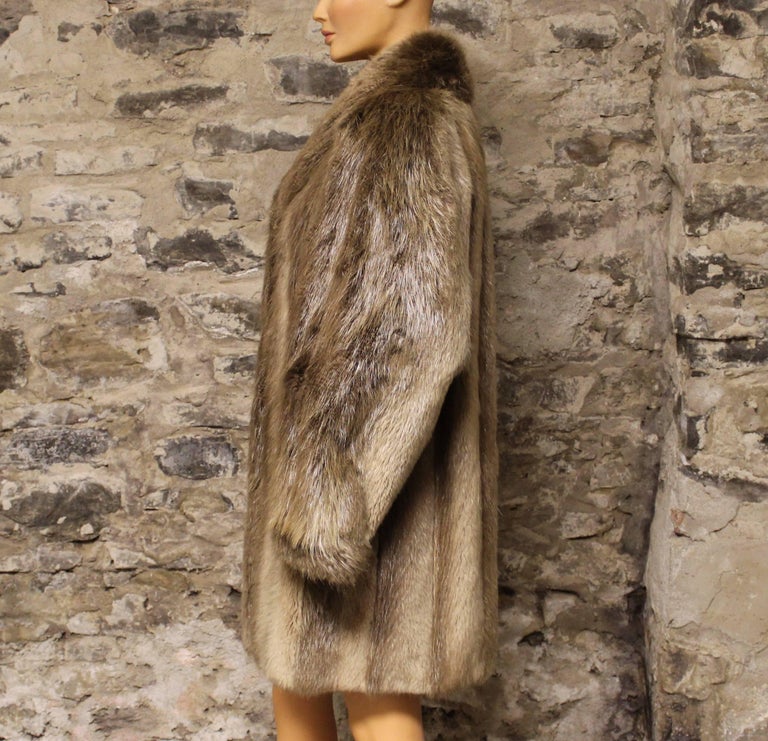 Long Haired Beaver Fur Coat For Sale at 1stDibs beaver fur coats
