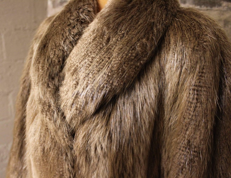Long Haired Beaver Fur Coat For Sale at 1stDibs beaver fur coats