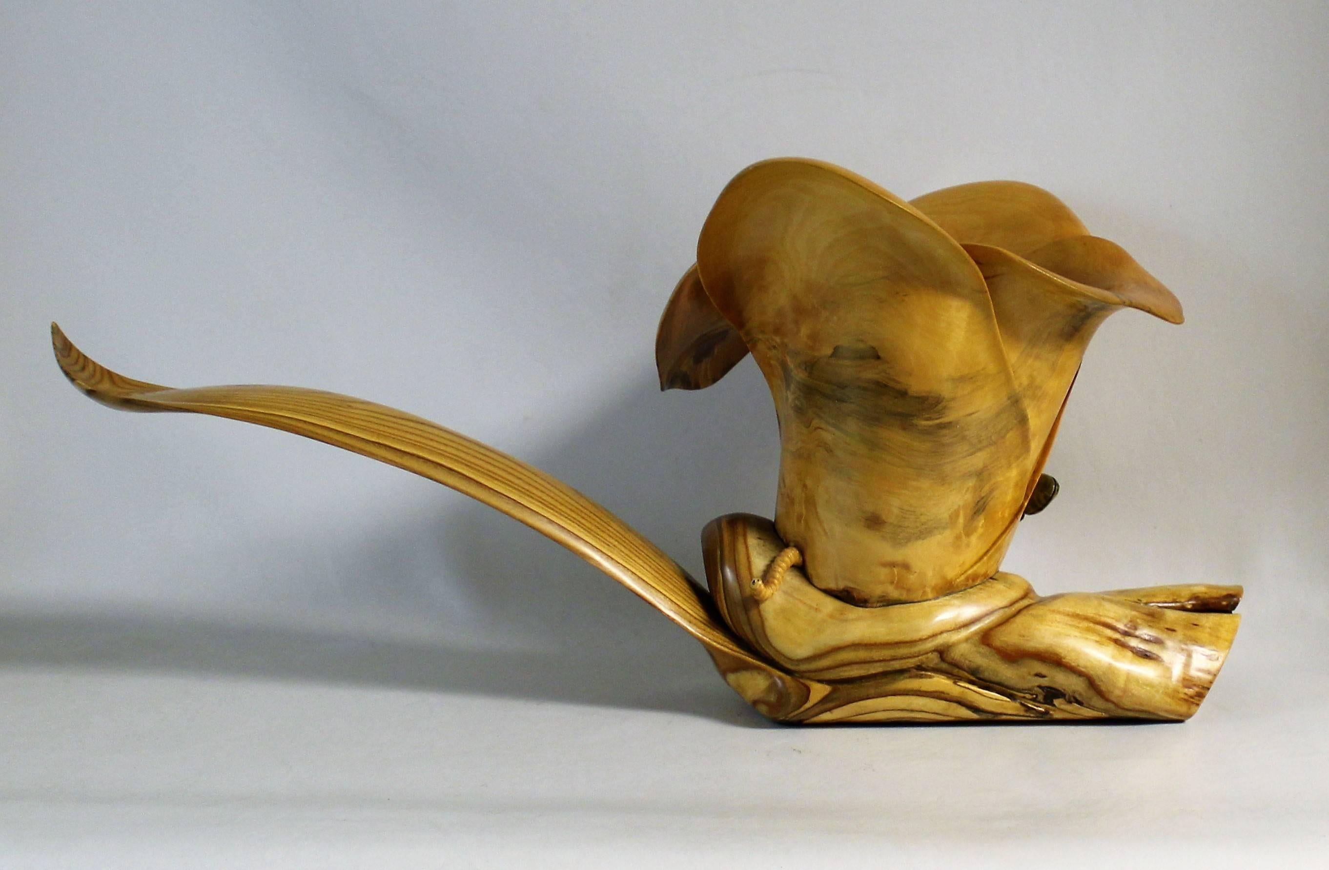 20th Century Organic Hand Carved Artisan Centerpiece  For Sale