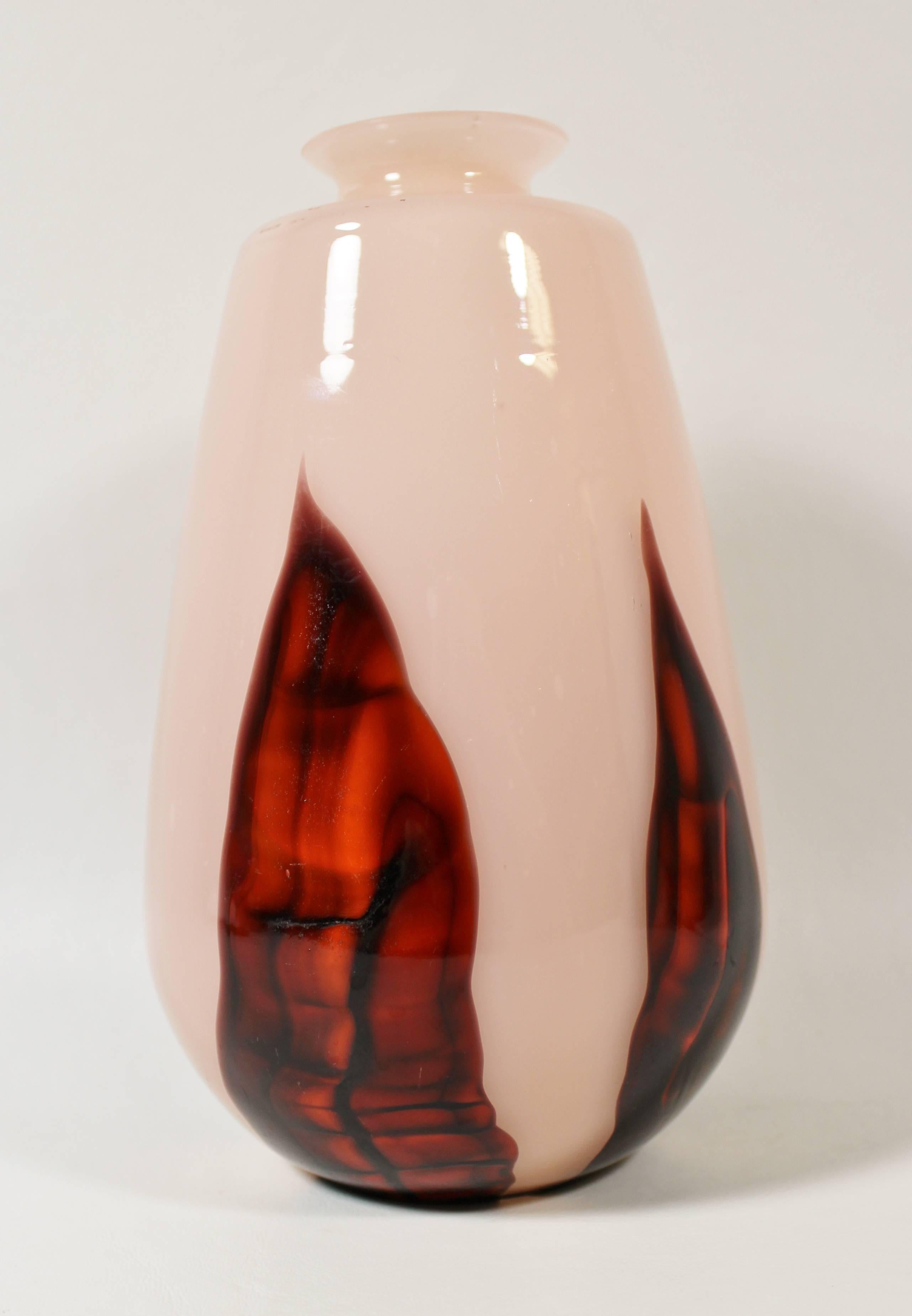 Art déco Vase Art Déco tchèque Kralik Bambus en vente