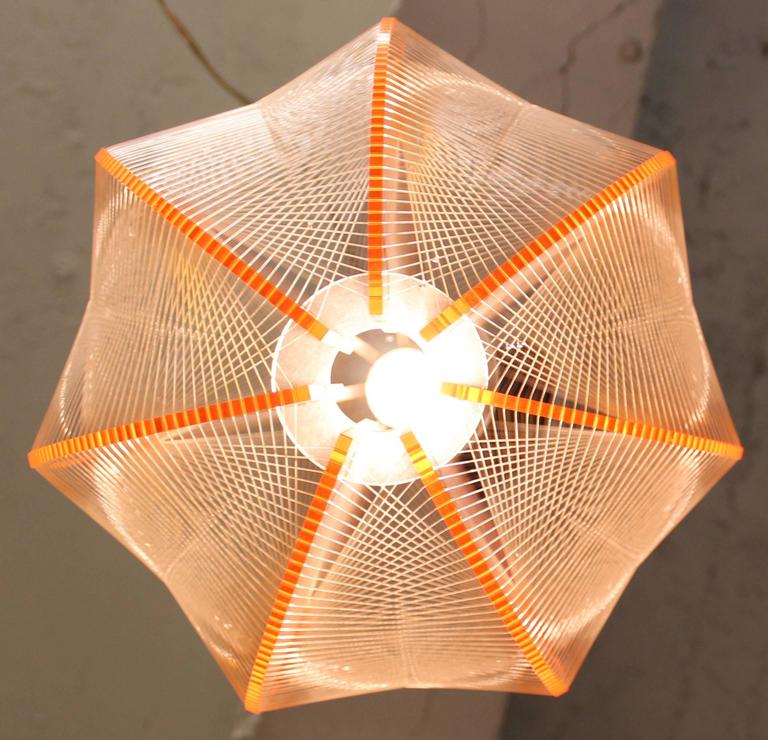 MidCentury Modern Lucite Geometric String Light Fixture or Pendant at 1stDibs lucite light