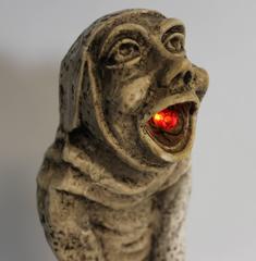 19th Century Gothic Sculptural Lamp of a Grotesque