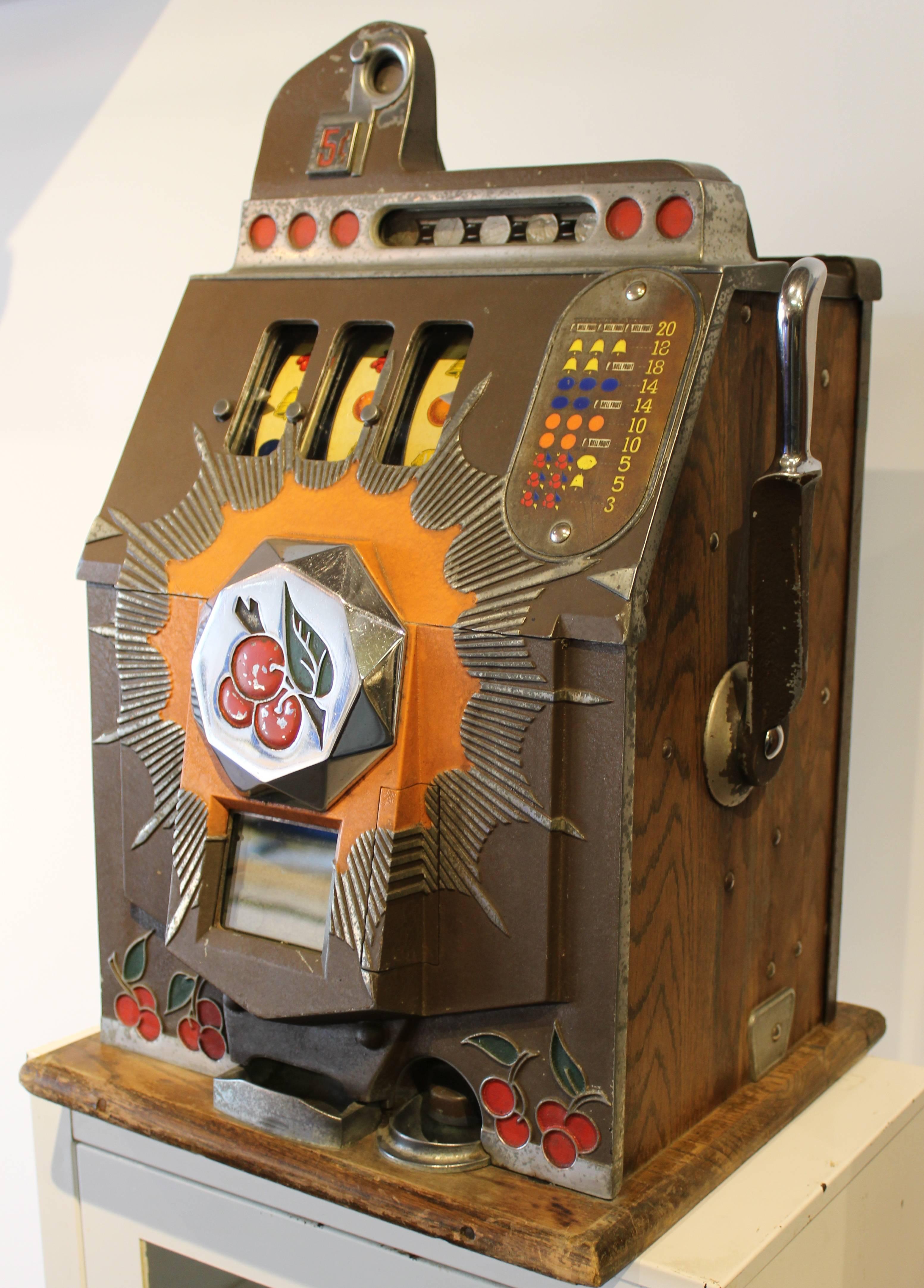 art deco slot machine