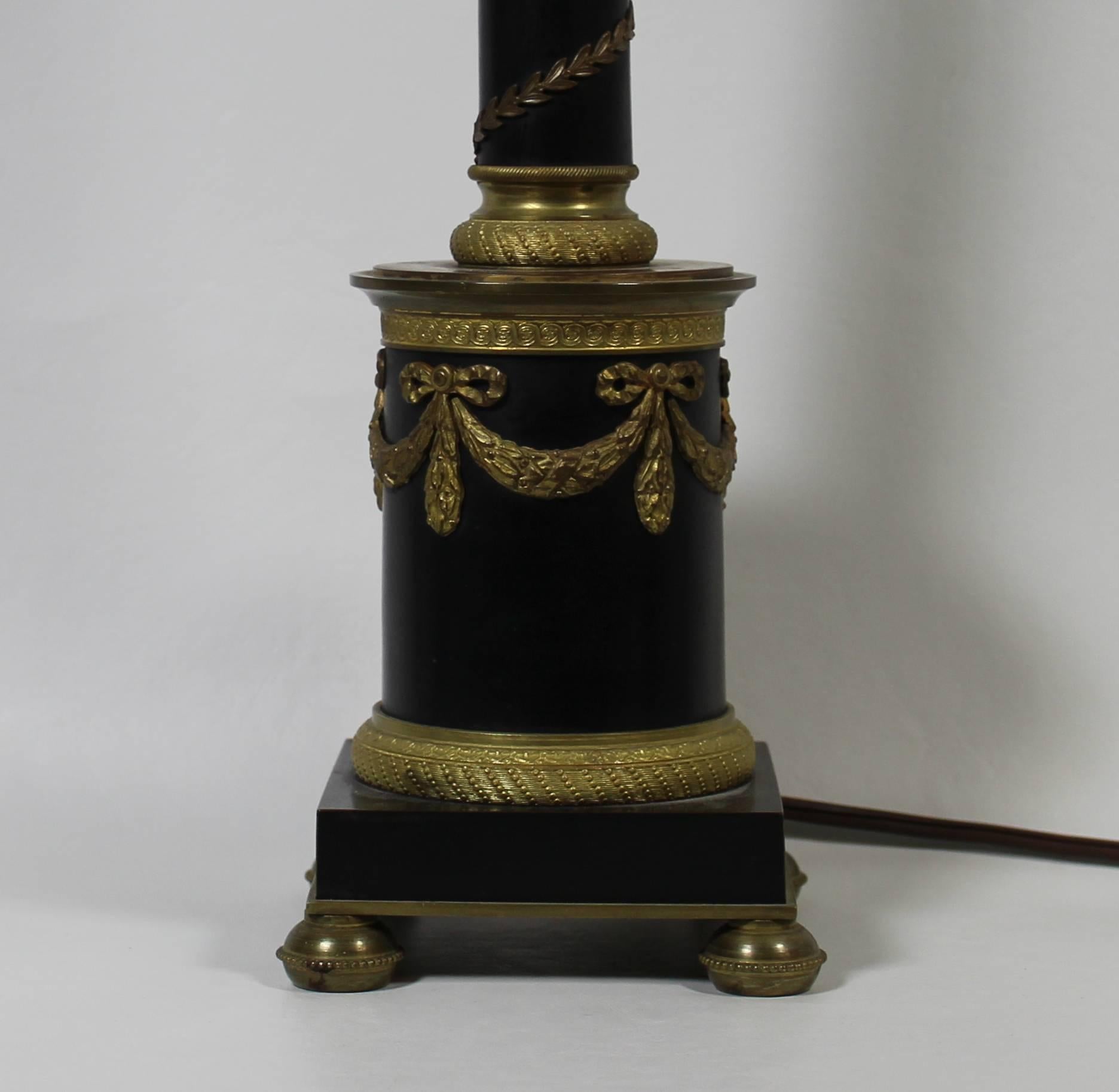 Austrian Bronze and Ormolu French Empire Style Lamp
